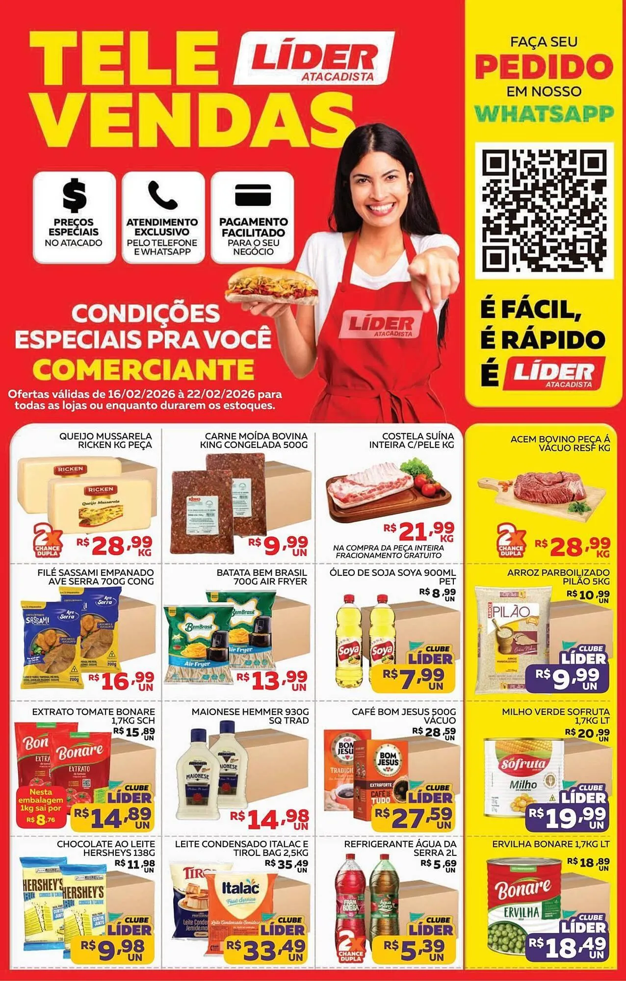 Encarte de Encarte Lider Atacadista 16 de fevereiro até 22 de fevereiro 2026 - Pagina 1