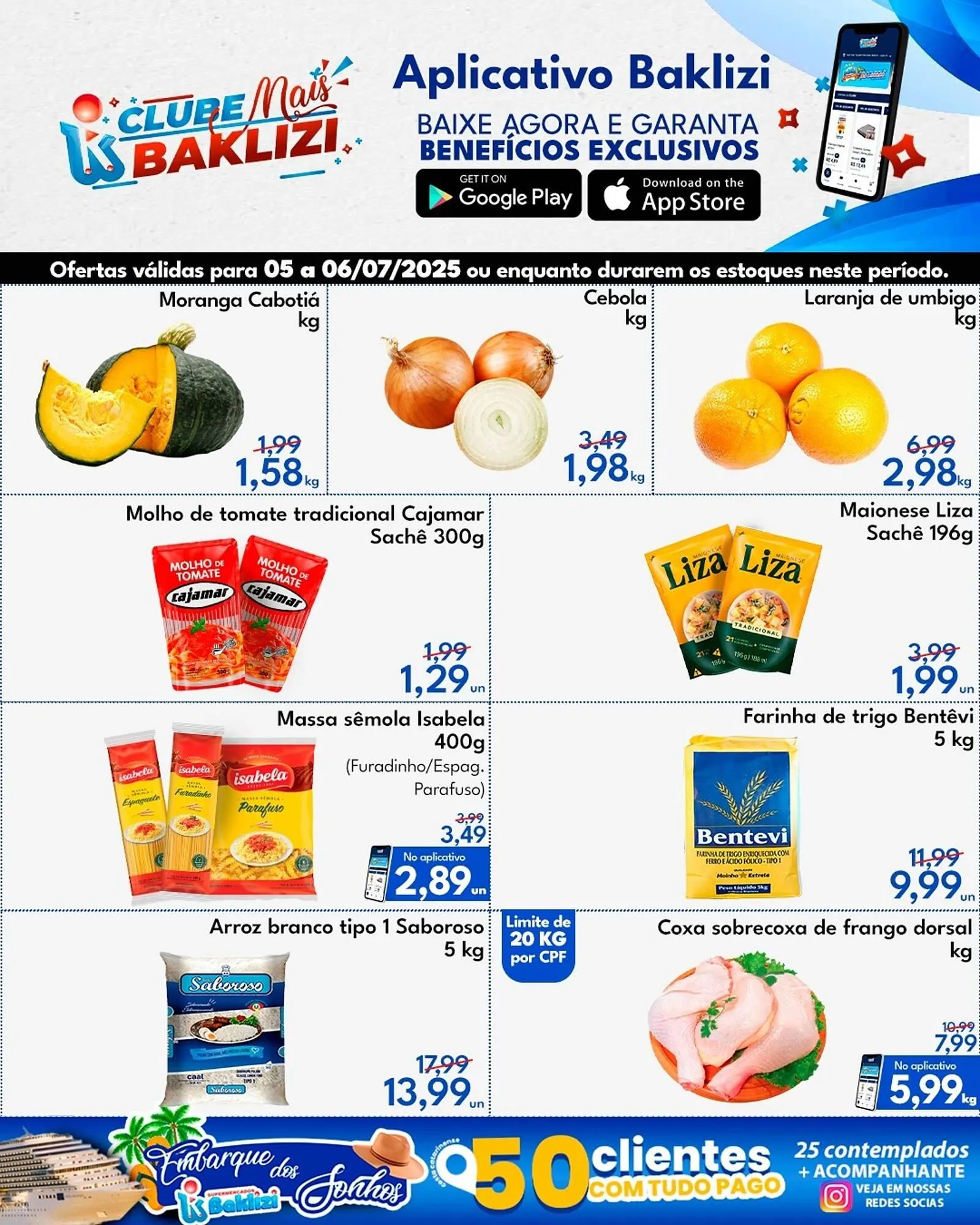 Encarte de Catálogo Supermercados Baklizi 5 de julho até 6 de julho 2025 - Pagina 1