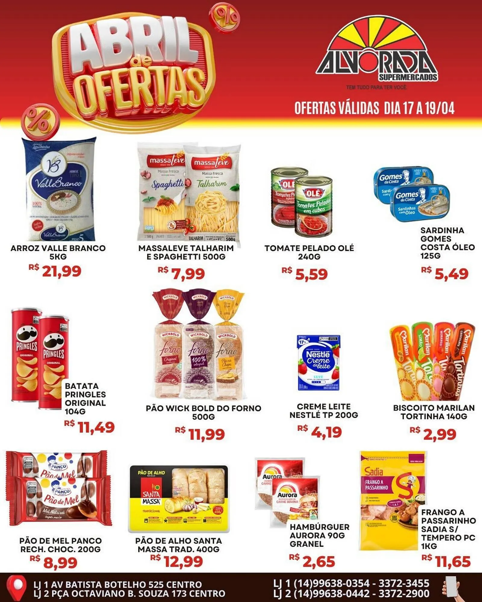 Encarte de Catálogo Alvorada Supermercados 17 de abril até 19 de abril 2026 - Pagina 1