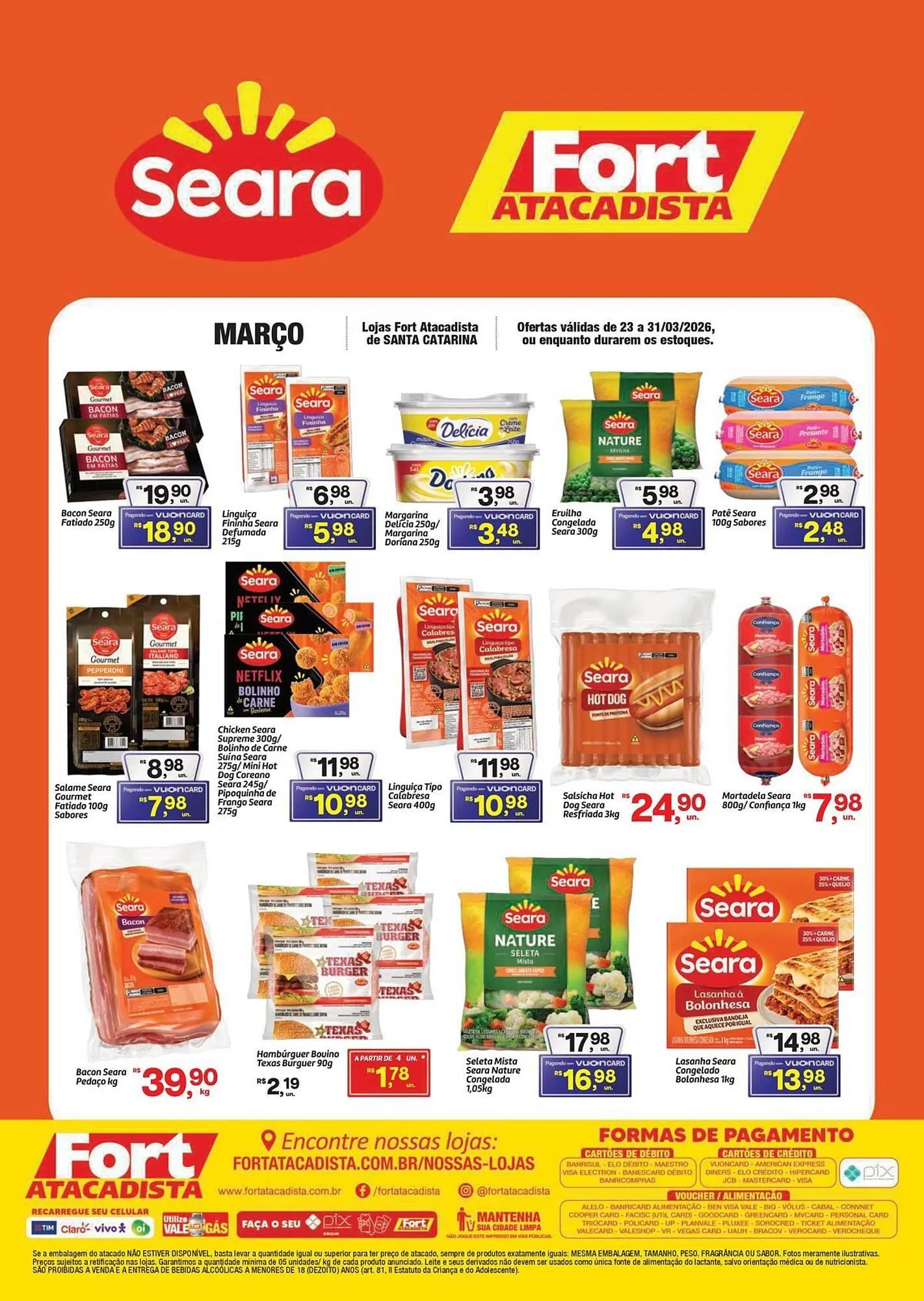 Encarte de Tabloide Fort Atacadista 23 de março até 31 de março 2026 - Pagina 1