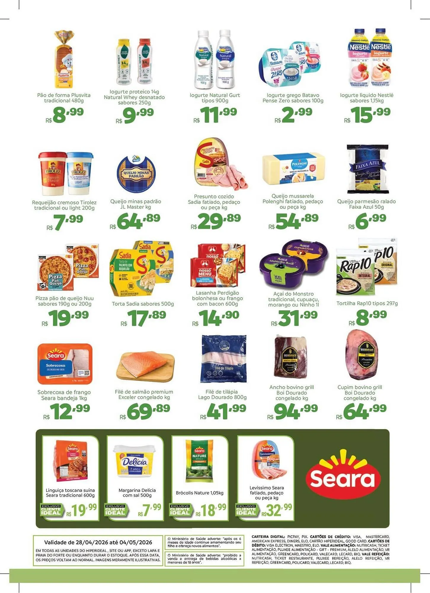 Encarte de Catálogo Hiperideal Supermercados 28 de abril até 4 de maio 2026 - Pagina 2