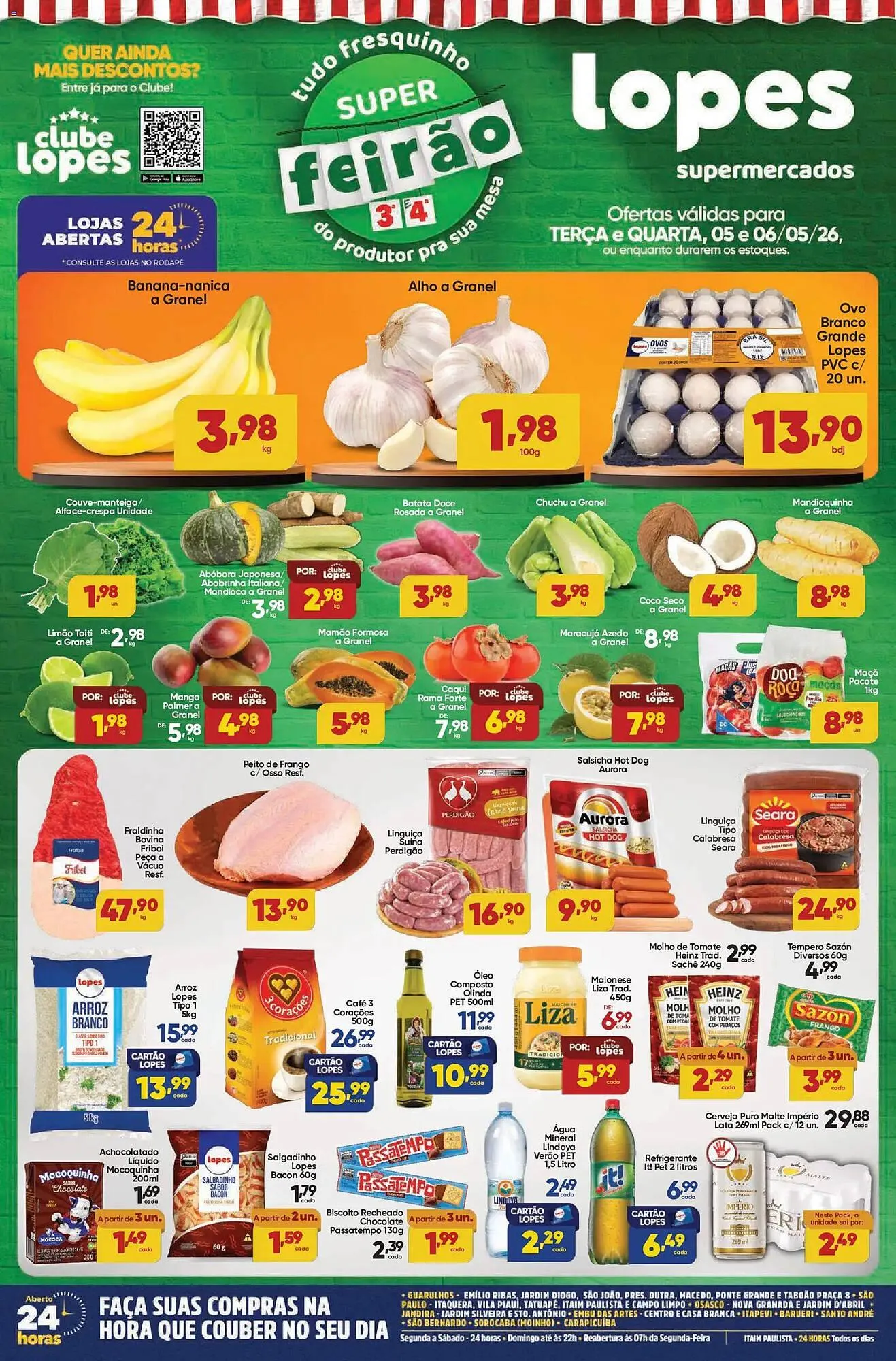 Encarte de Folheto Lopes Supermercados 5 de maio até 6 de maio 2026 - Pagina 1