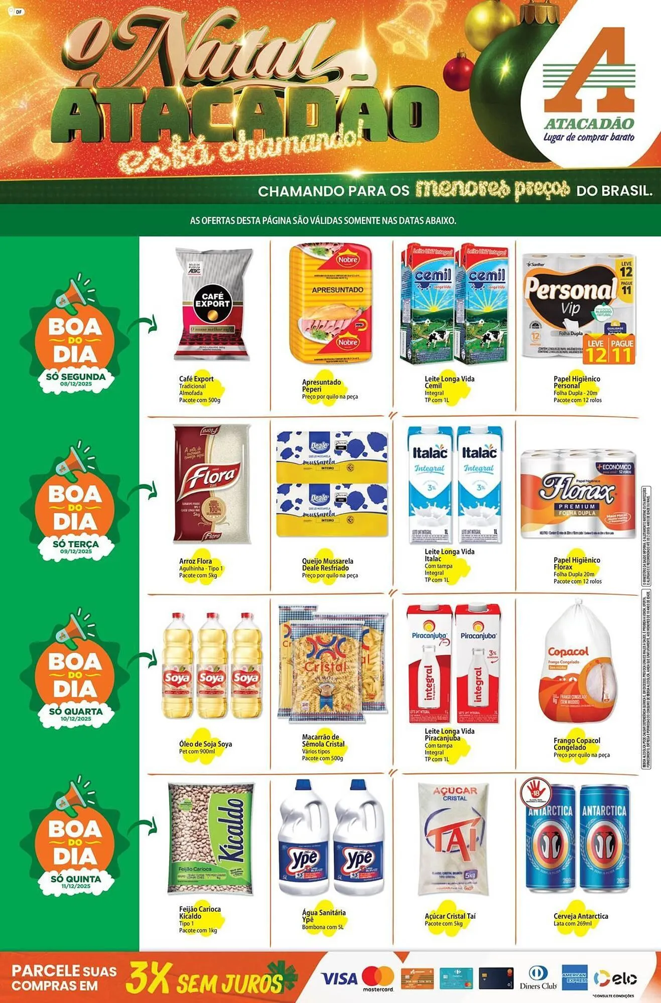 Encarte de Folheto Atacadão 9 de dezembro até 11 de dezembro 2025 - Pagina 1