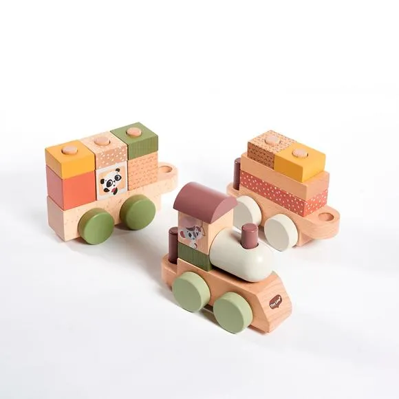 Trenzinho de madeira boho chic tiny love