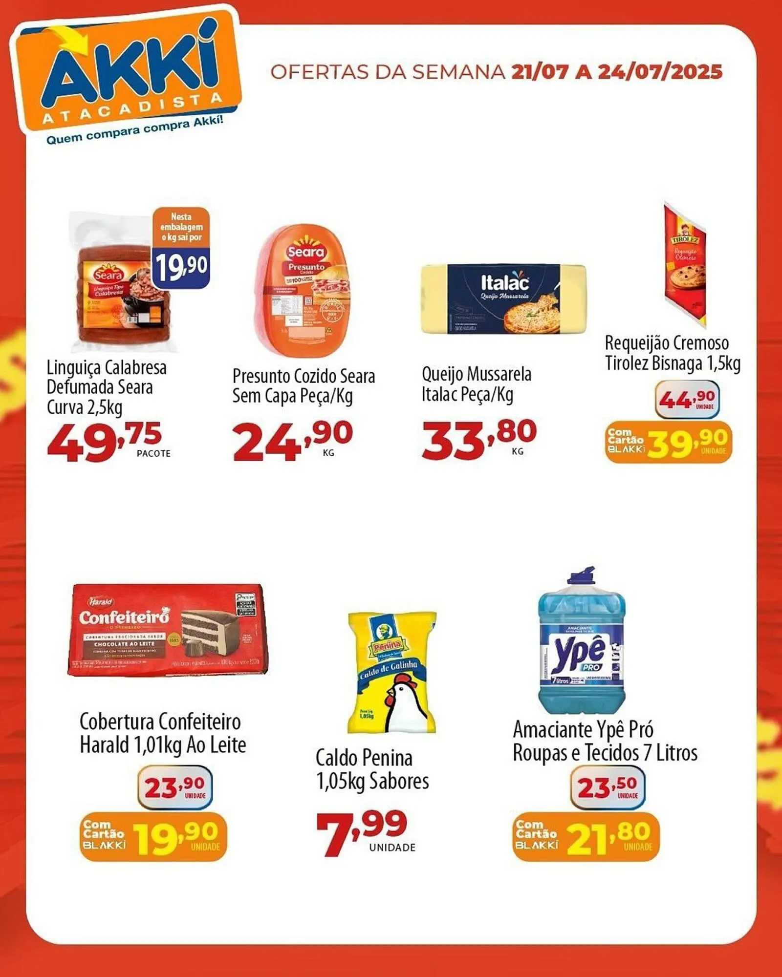 Encarte de Catálogo Akki Atacadista 21 de julho até 24 de julho 2025 - Pagina 1