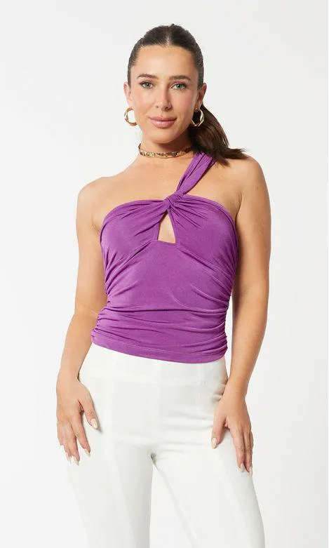 Blusa Single Shoulder Malha Nó - Boreal