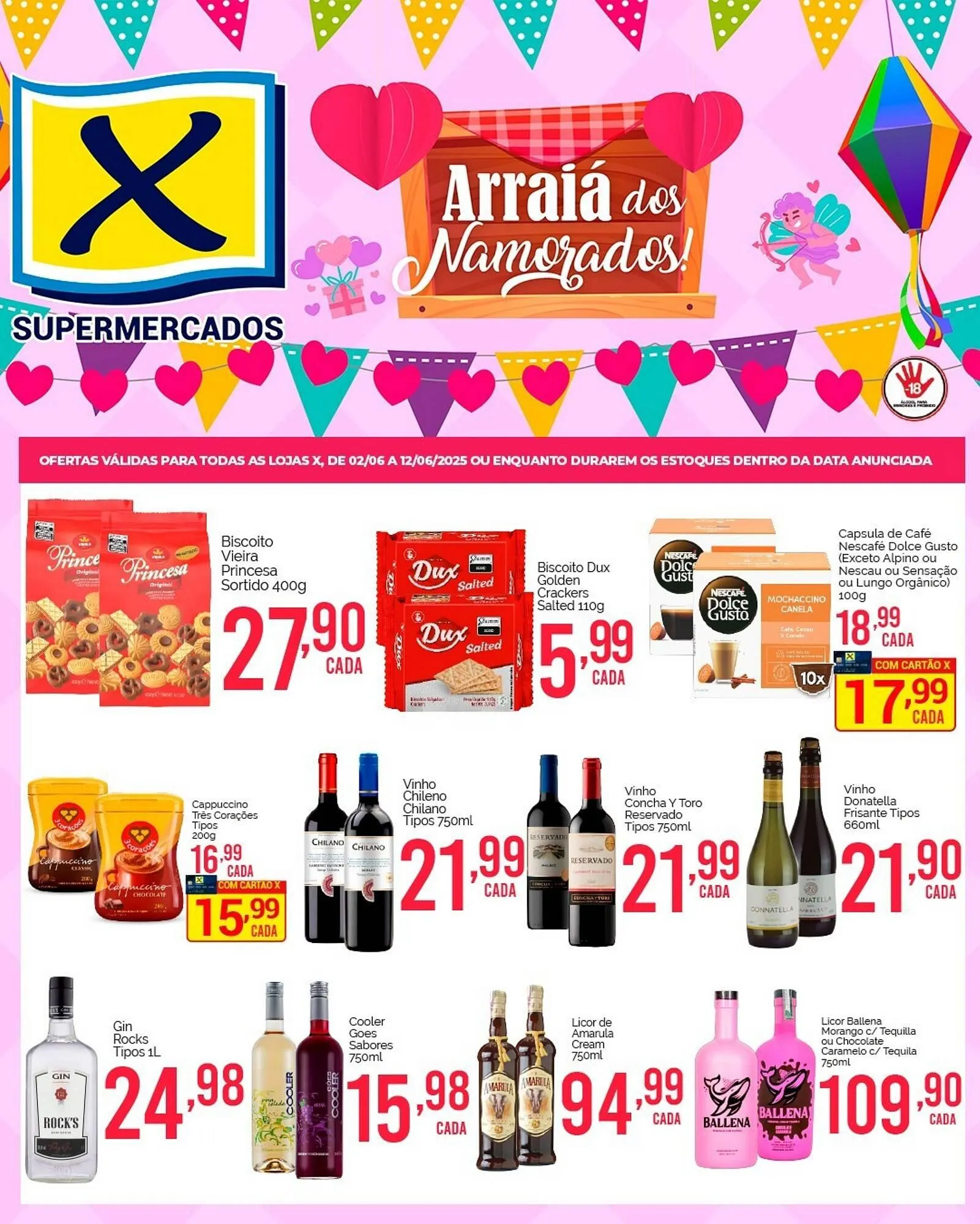 Encarte de Catálogo X Supermercados 2 de junho até 12 de junho 2025 - Pagina 1
