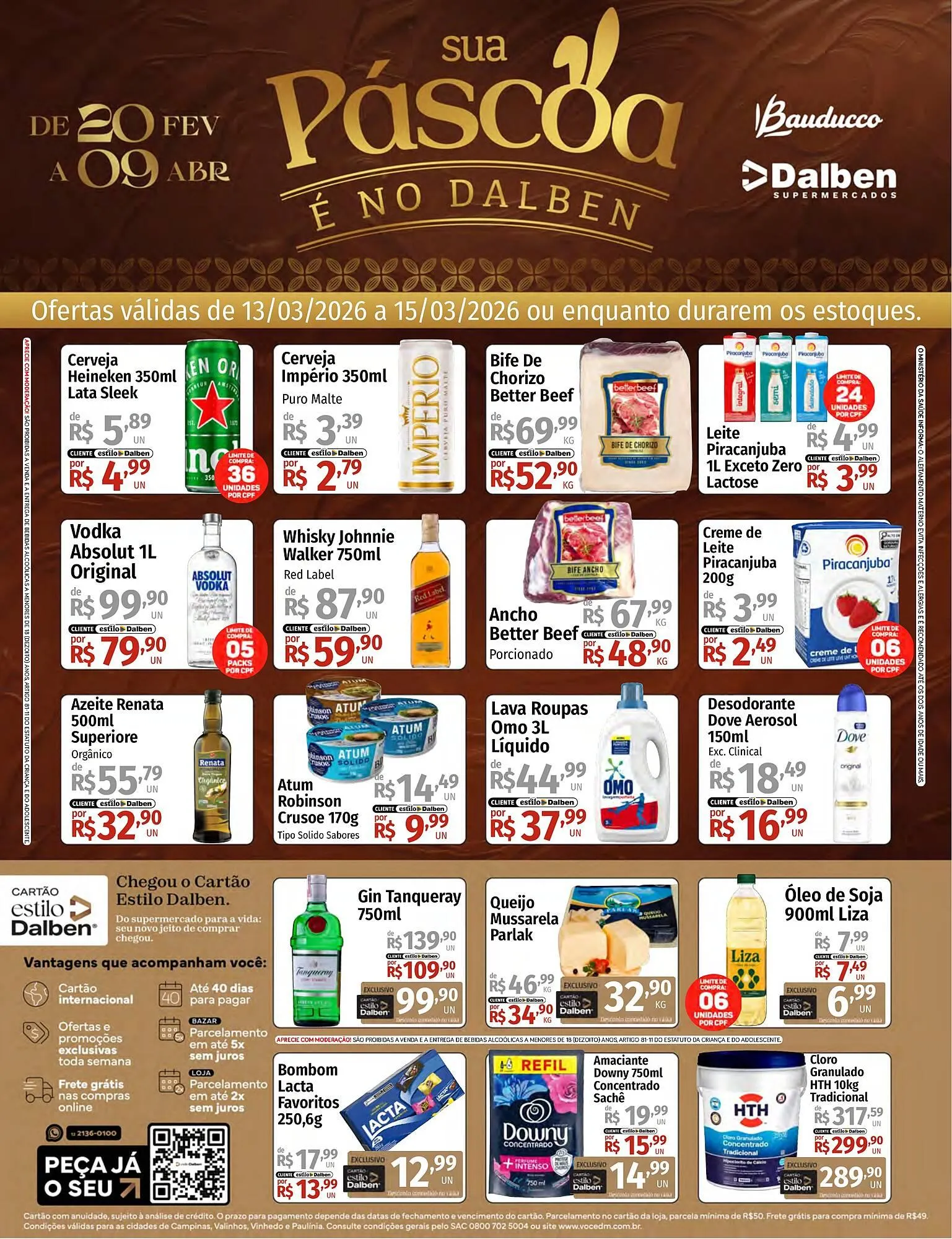 Encarte de Catálogo Supermercado Dalben 13 de março até 15 de março 2026 - Pagina 1