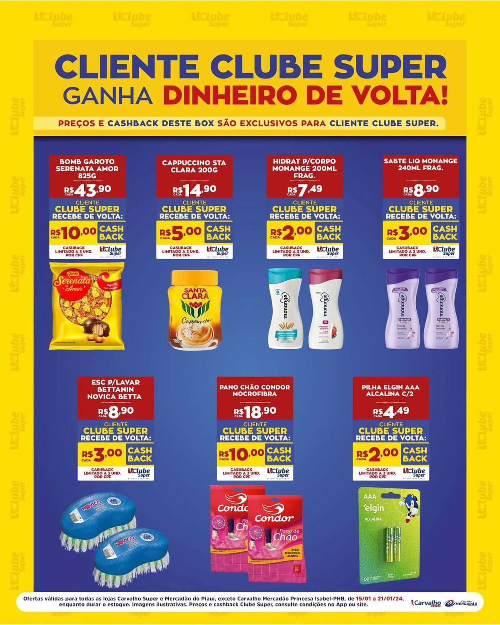 Encarte de Catálogo Carvalho Supermercado 15 de janeiro até 21 de janeiro 2024 - Pagina 2