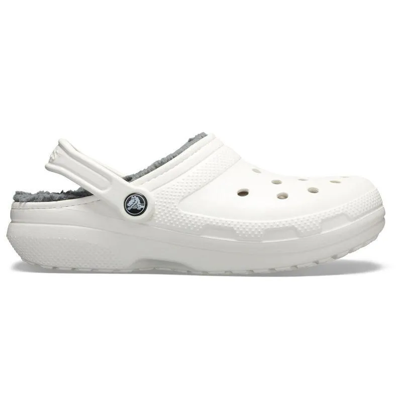 Sandália Crocs Classic Lined Clog WHITE/GREY