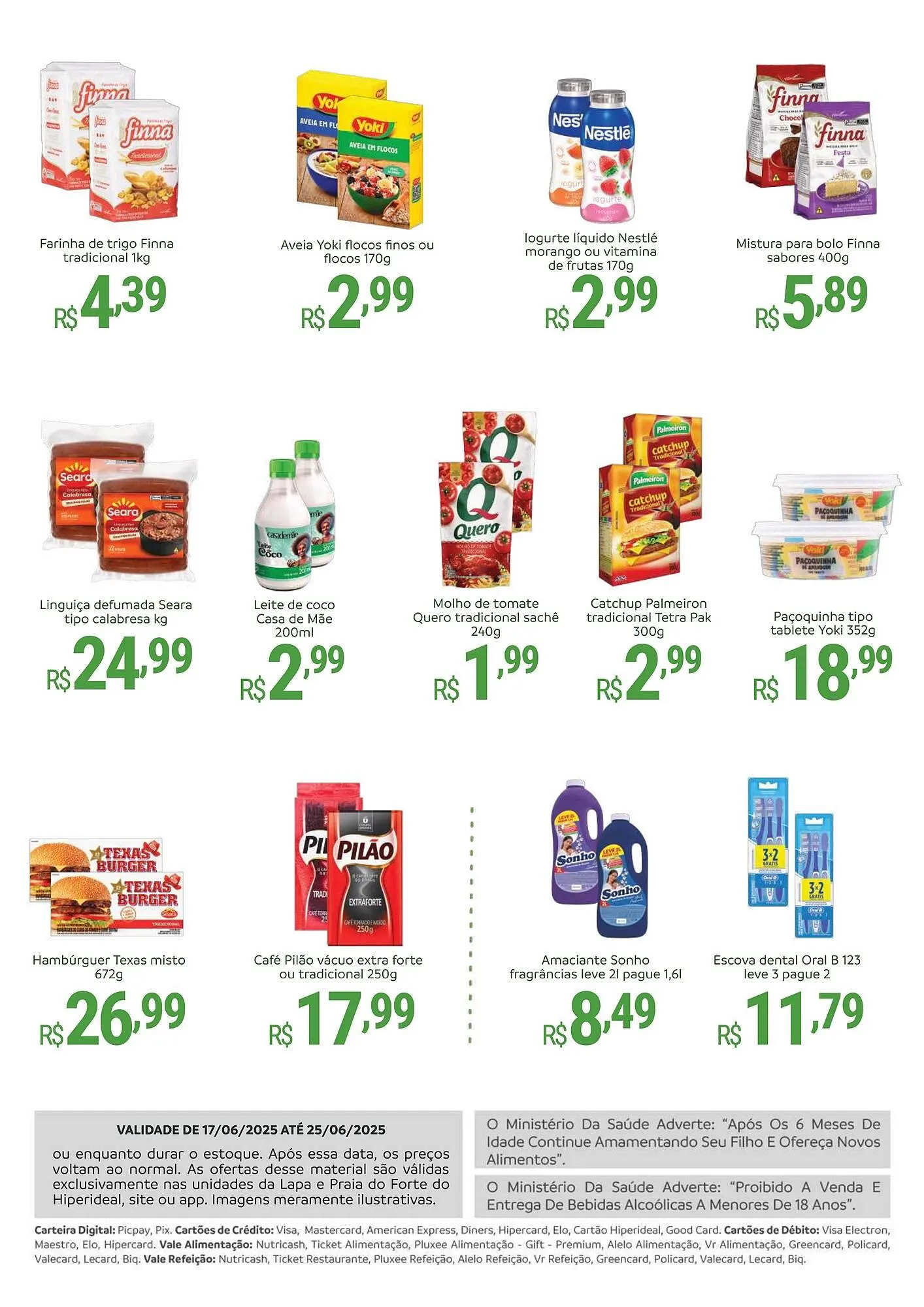 Encarte de Catálogo Hiperideal Supermercados 17 de junho até 25 de junho 2025 - Pagina 2