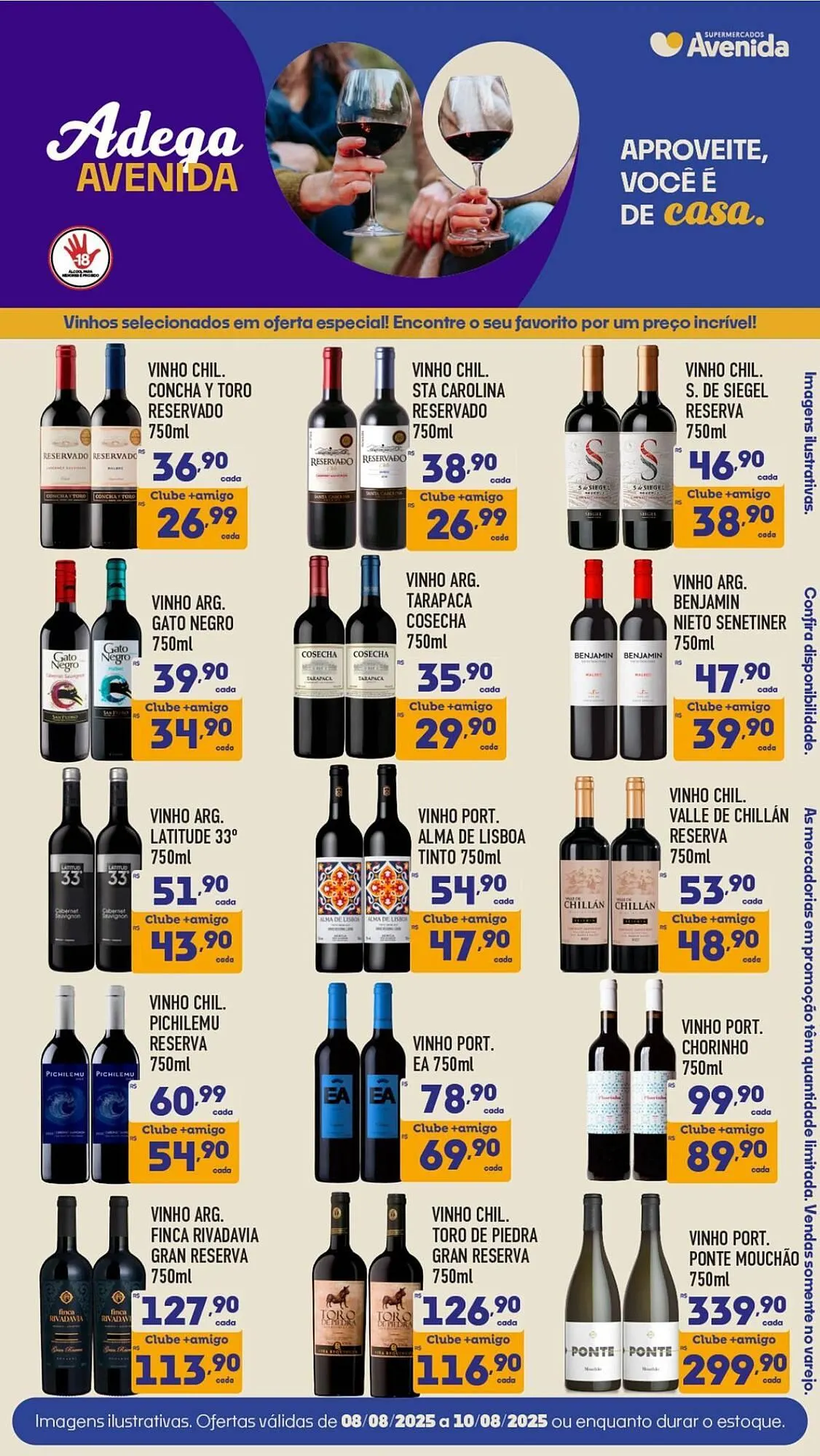 Encarte de Catálogo Supermercados Avenida 8 de agosto até 10 de agosto 2025 - Pagina 1