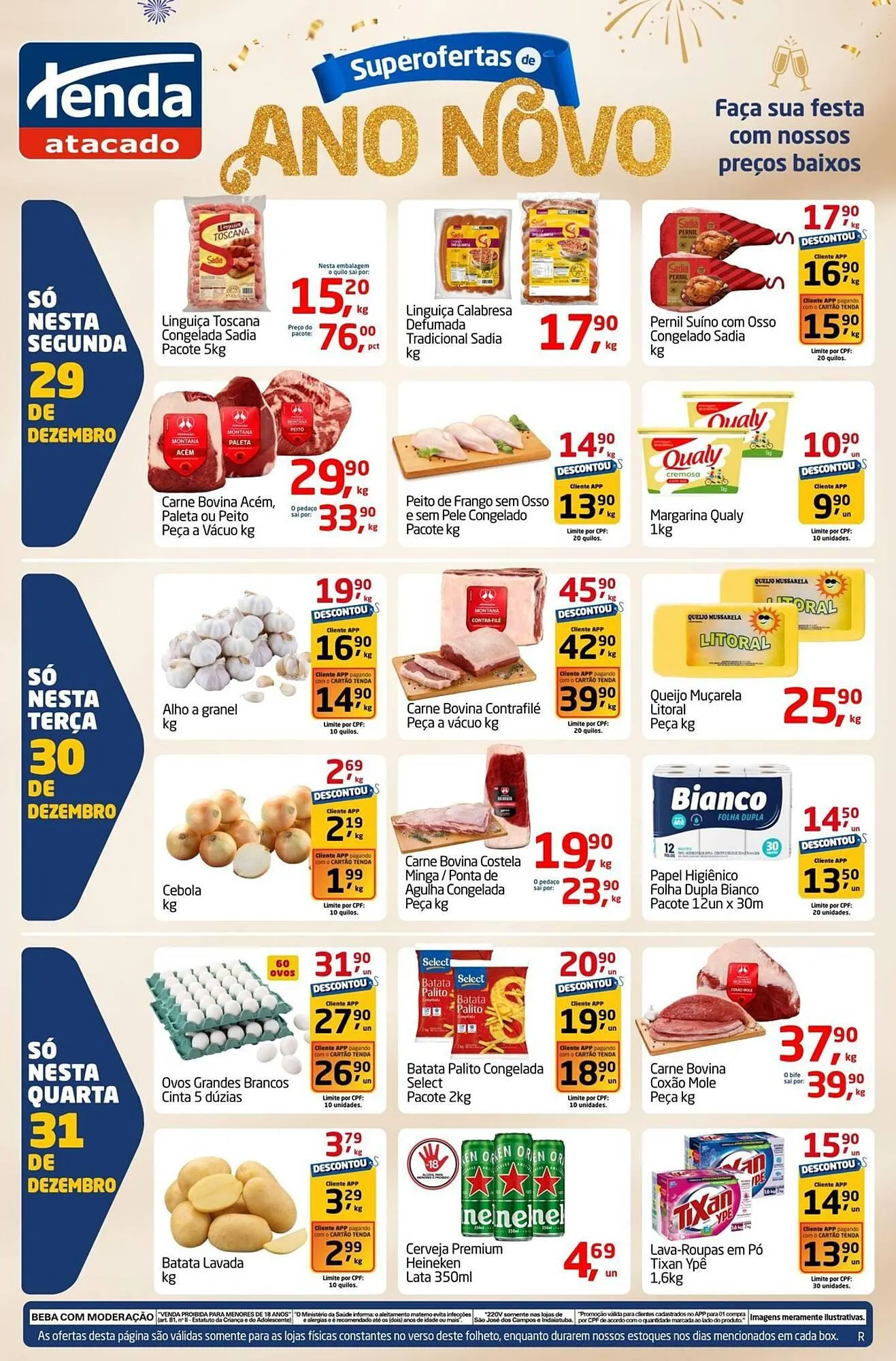 Encarte de Folheto Tenda Atacado 29 de dezembro até 31 de dezembro 2025 - Pagina 1
