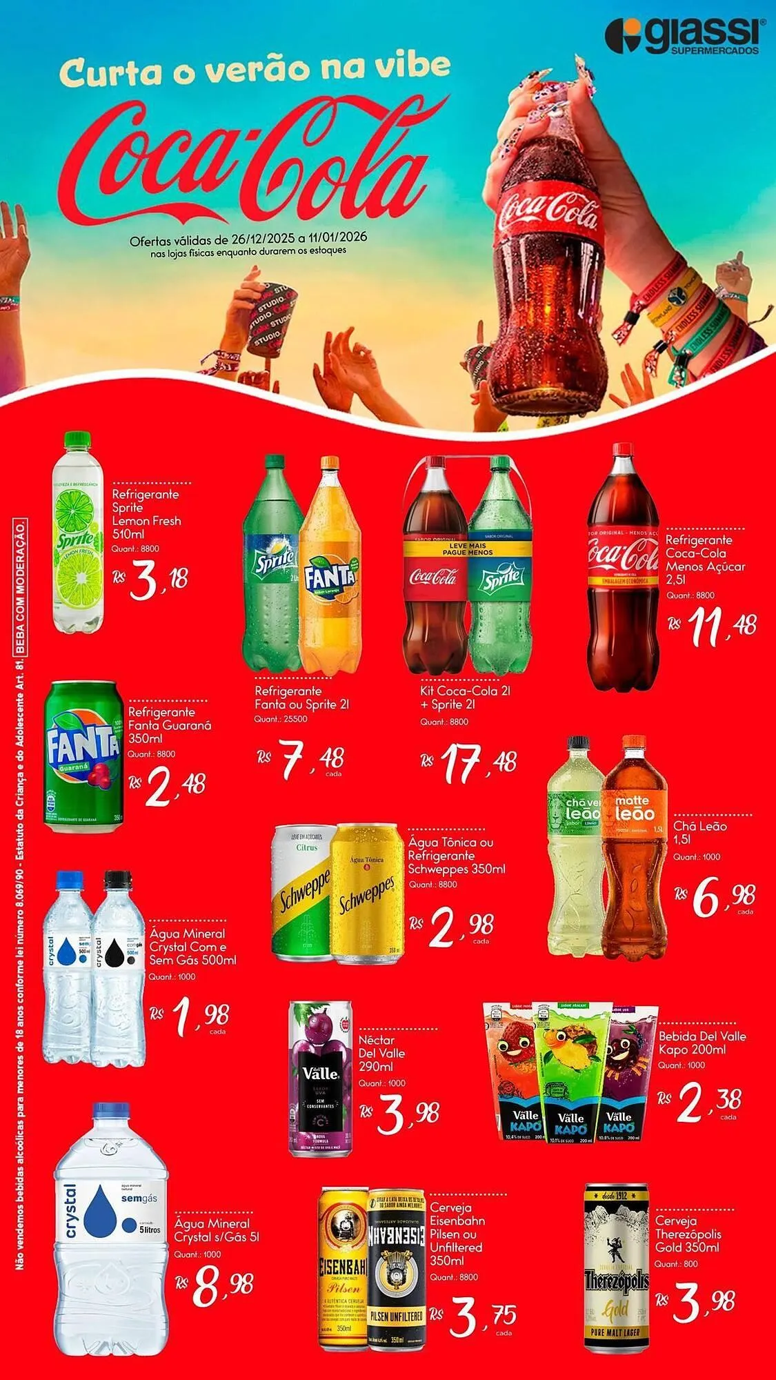 Encarte de Encarte Giassi Supermercados 27 de dezembro até 11 de janeiro 2026 - Pagina 1