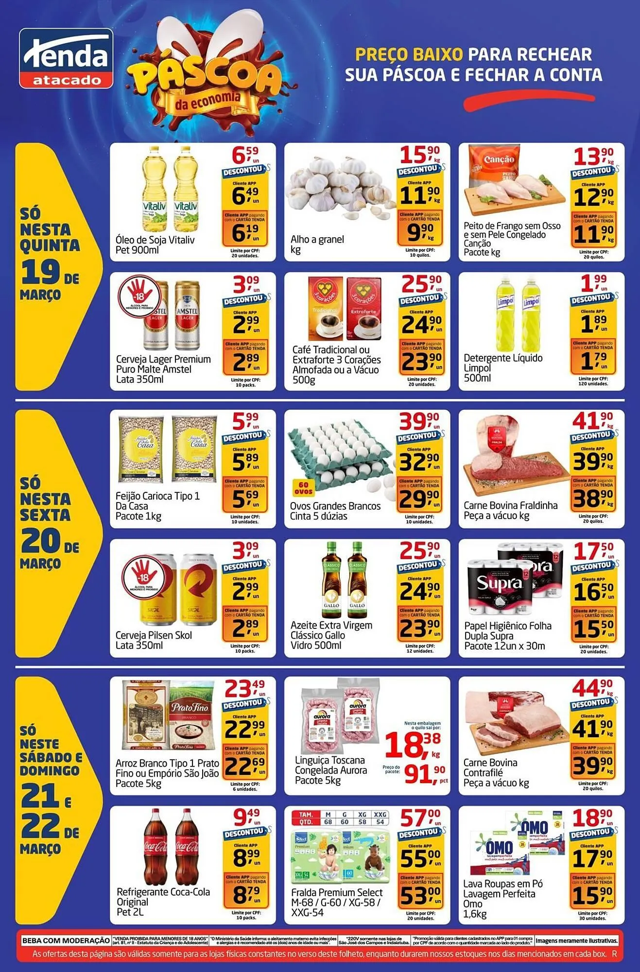 Encarte de Folheto Tenda Atacado 19 de março até 22 de março 2026 - Pagina 1