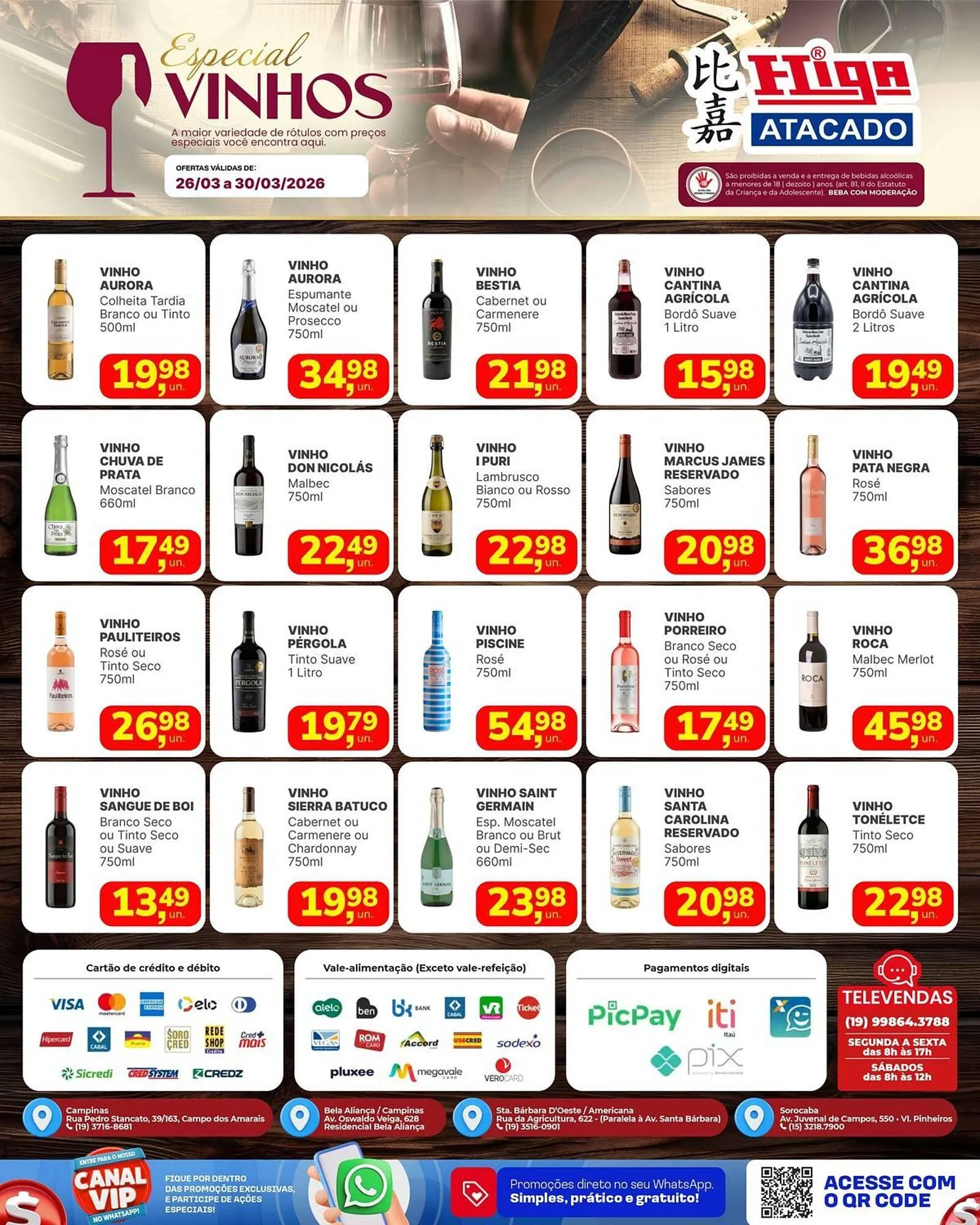 Encarte de Folheto Higa Atacado 26 de março até 30 de março 2026 - Pagina 1