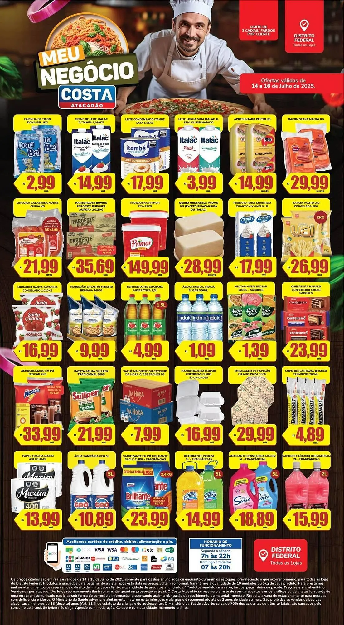 Encarte de Catálogo Costa Atacadão 15 de julho até 16 de julho 2025 - Pagina 1