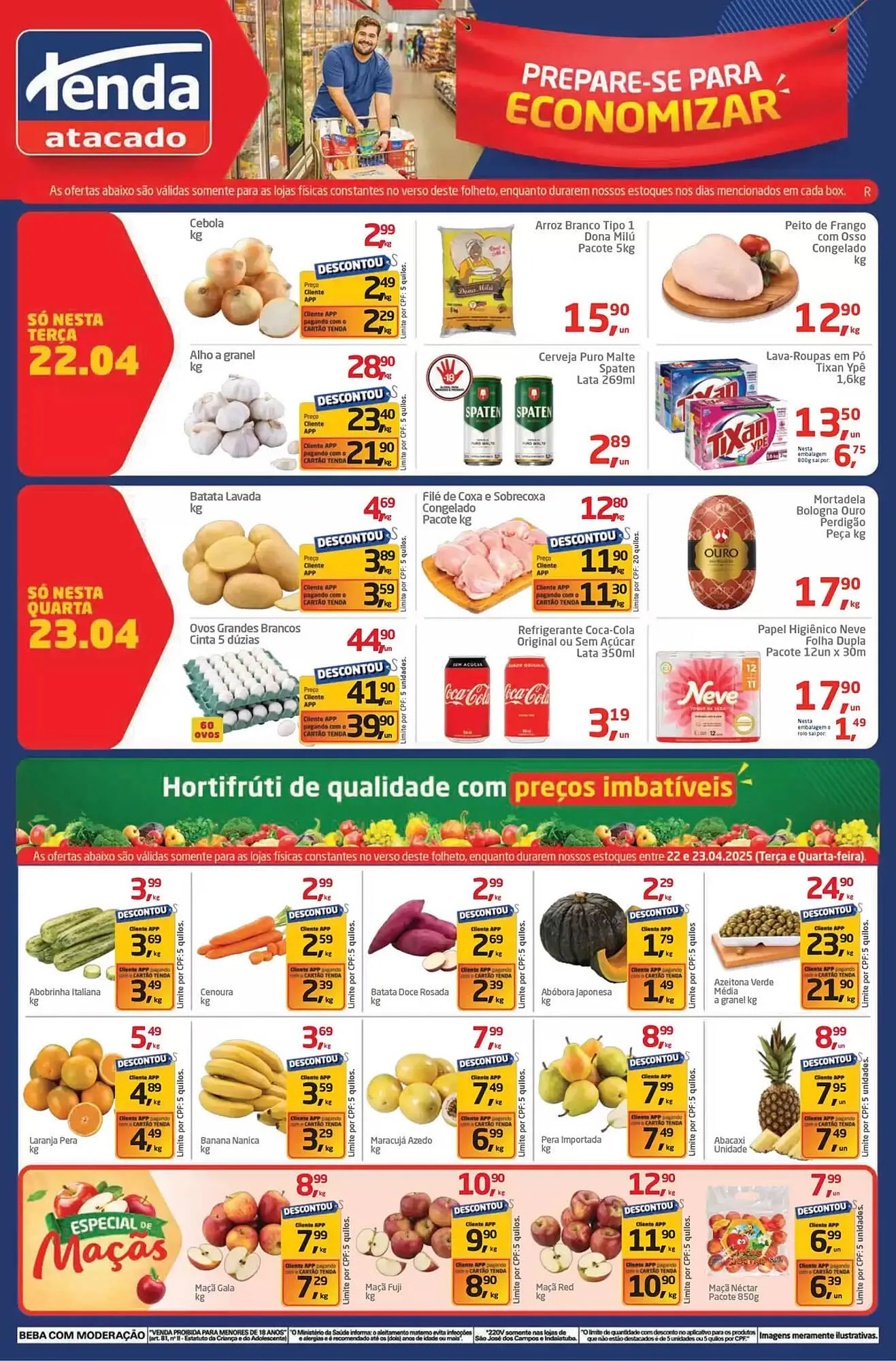 Encarte de Catálogo Tenda Atacado 22 de abril até 23 de abril 2025 - Pagina 1