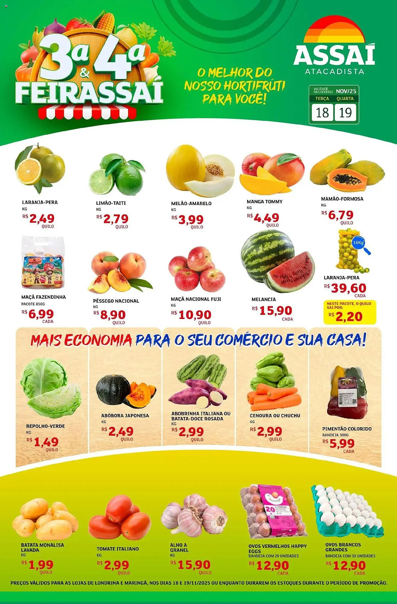 Encarte de Encarte Assaí Atacadista 18 de novembro até 19 de novembro 2025 - Pagina 1
