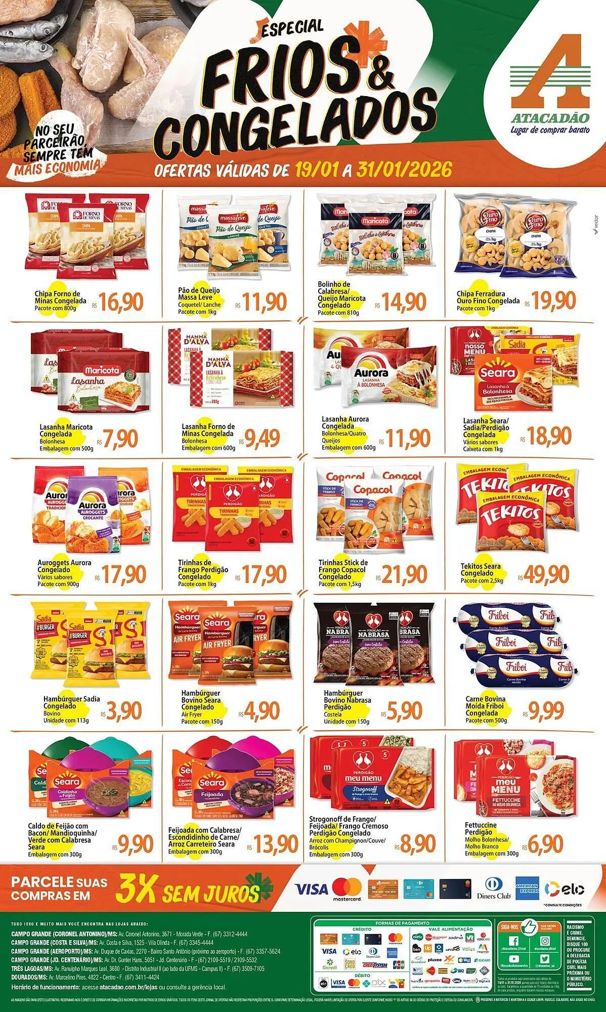 Encarte de Folheto Atacadão 19 de janeiro até 31 de janeiro 2026 - Pagina 1