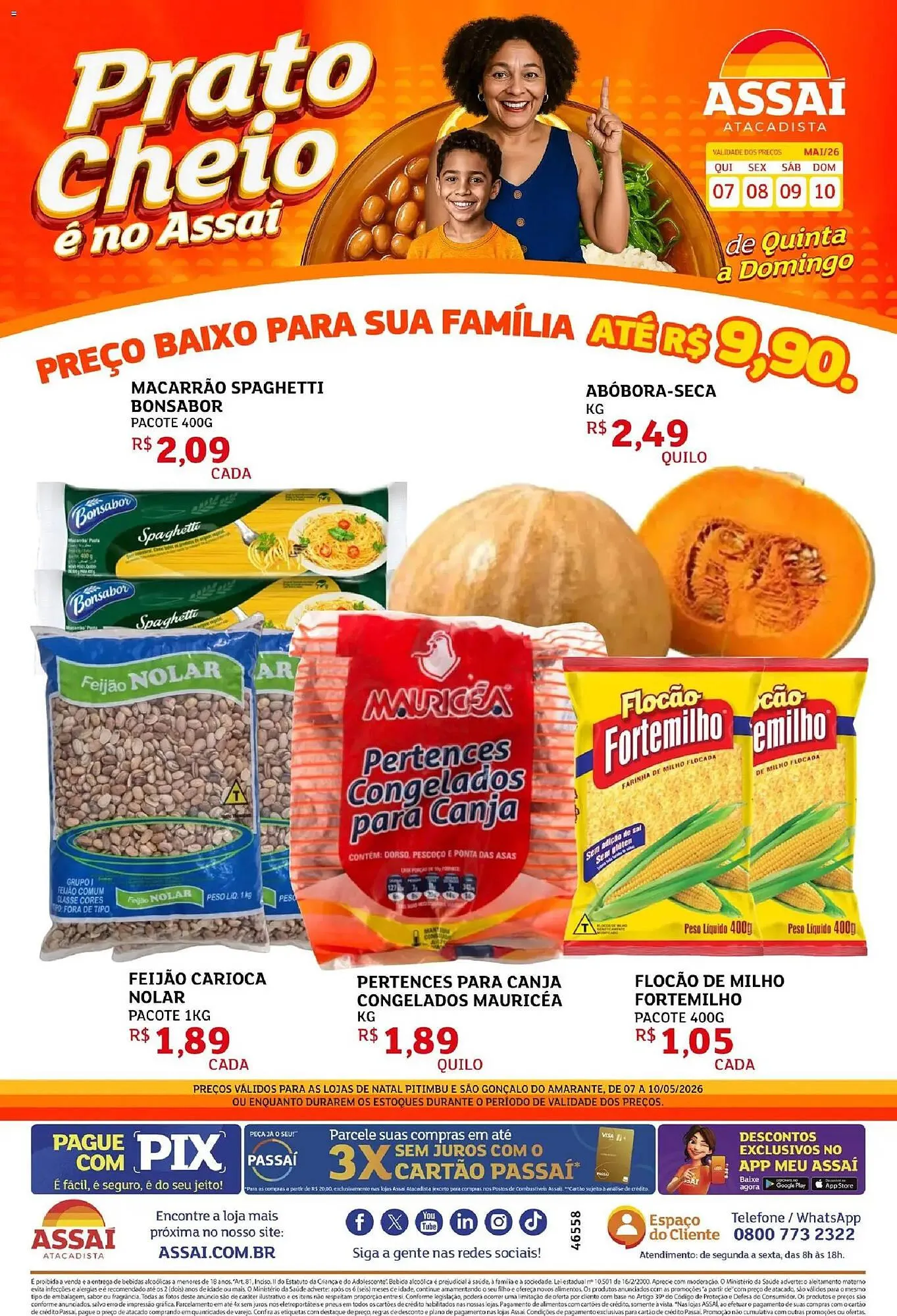 Encarte de Encarte Assaí Atacadista 7 de maio até 10 de maio 2026 - Pagina 1