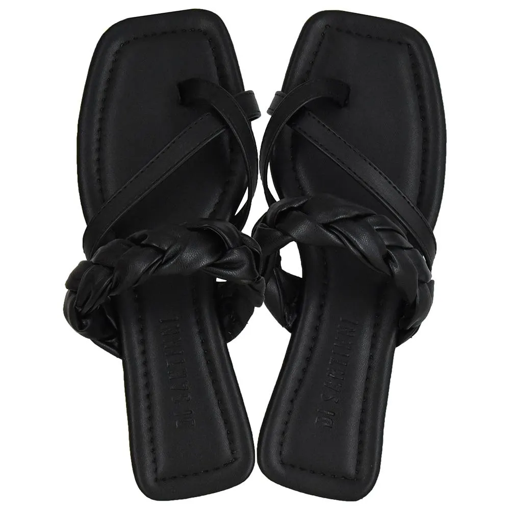 RASTEIRA TIRAS CRUZADAS TRANÇA DI SANTINNI 126.701