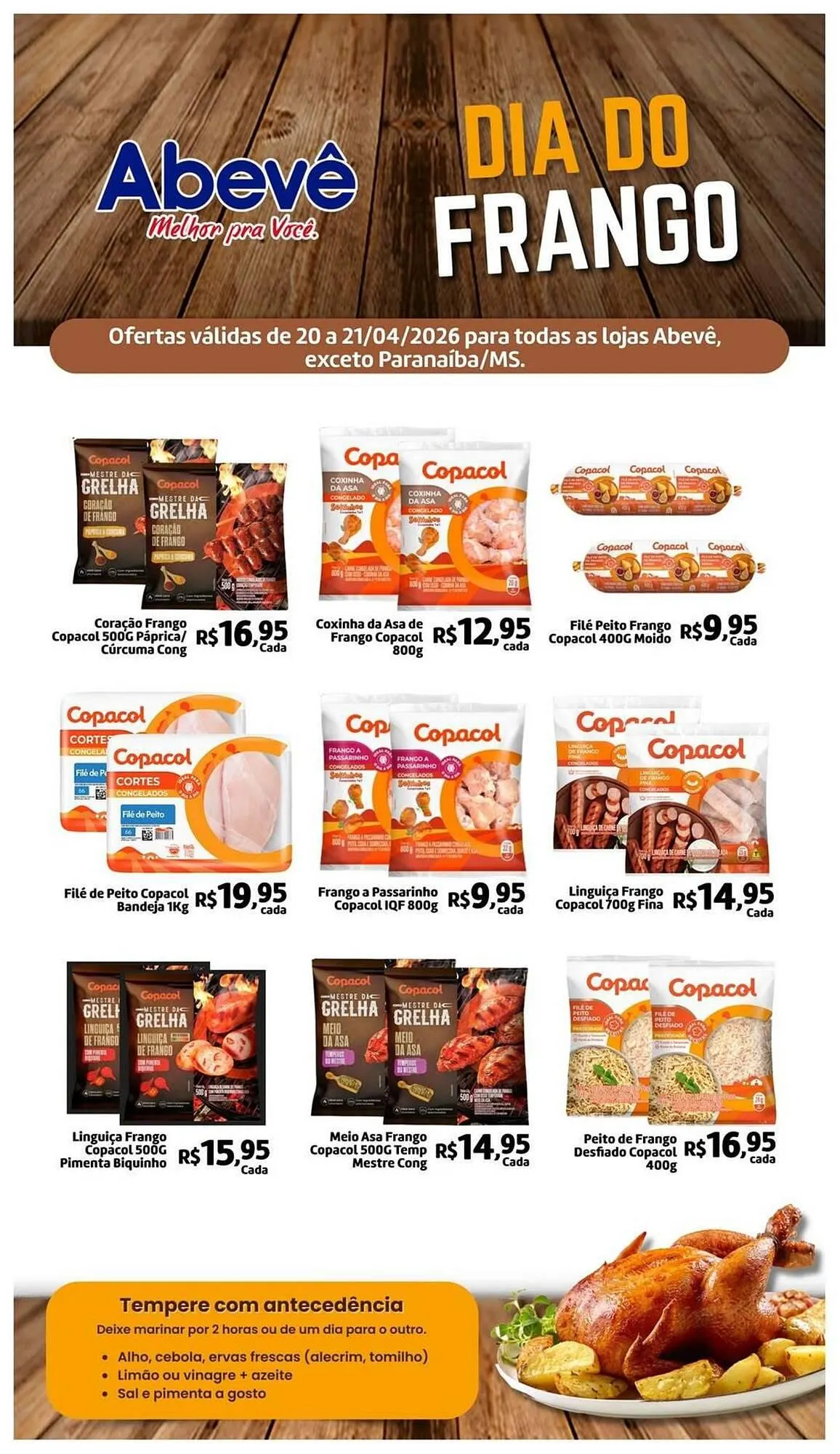 Encarte de Catálogo Abevê Supermercados 20 de abril até 21 de abril 2026 - Pagina 1