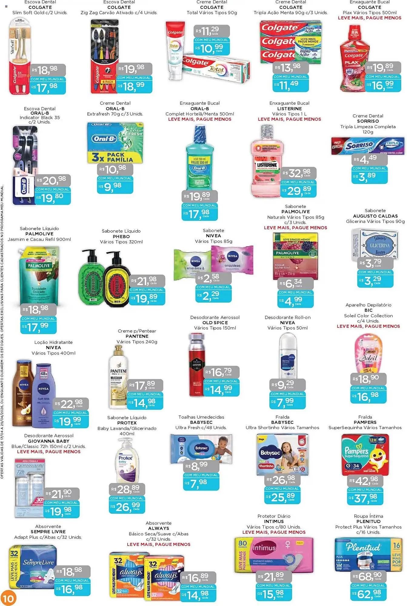 Encarte de Encarte Supermercados Mundial 17 de abril até 29 de abril 2026 - Pagina 10
