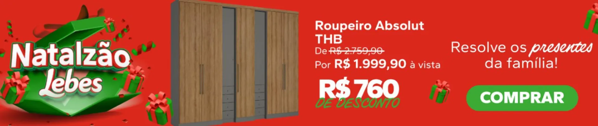 Encarte de Folheto Lojas Lebes 5 de dezembro até 25 de dezembro 2025 - Pagina 1