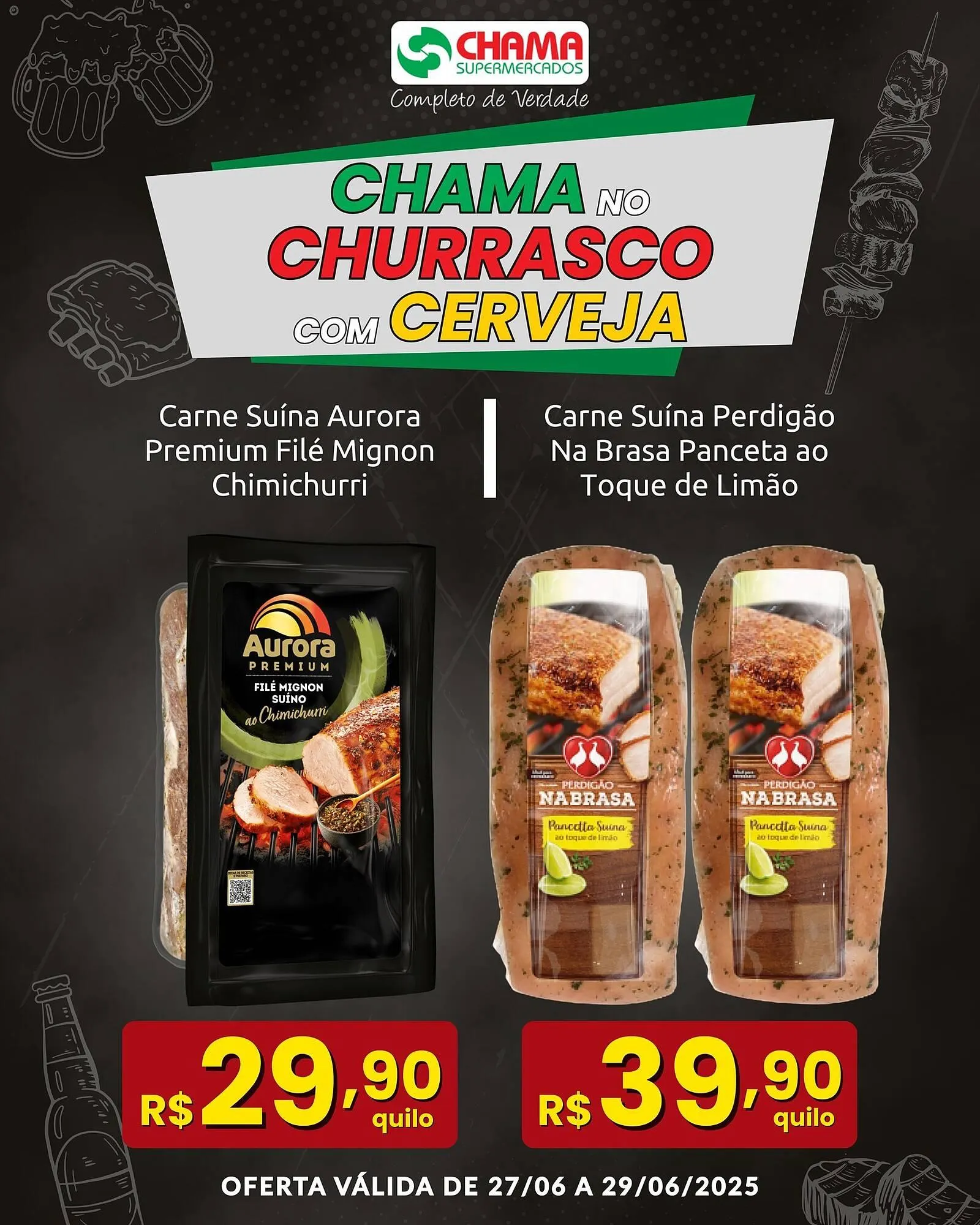 Encarte de Catálogo Chama Supermercados 27 de junho até 29 de junho 2025 - Pagina 4