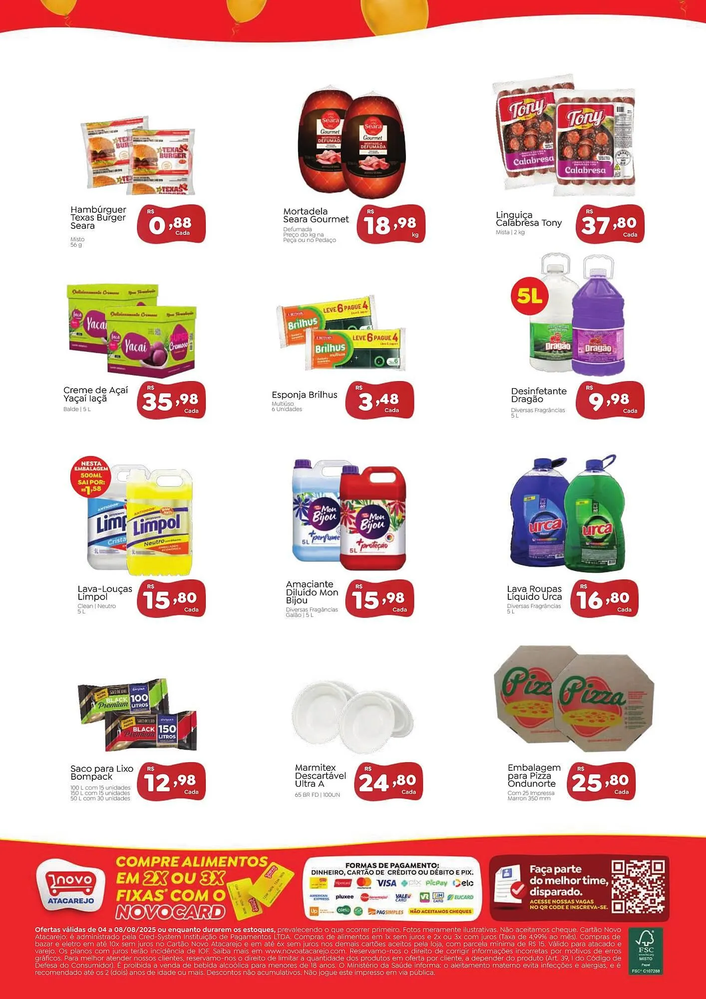 Encarte de Catálogo Novo Atacarejo 4 de agosto até 8 de agosto 2025 - Pagina 2