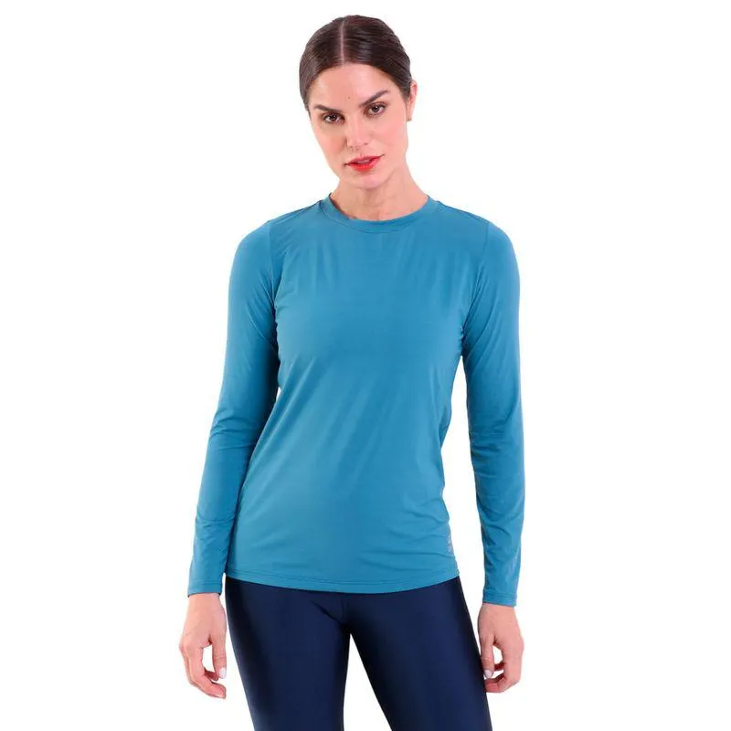 Camiseta Feminina Manga Longa UV 50+ Luna Azul