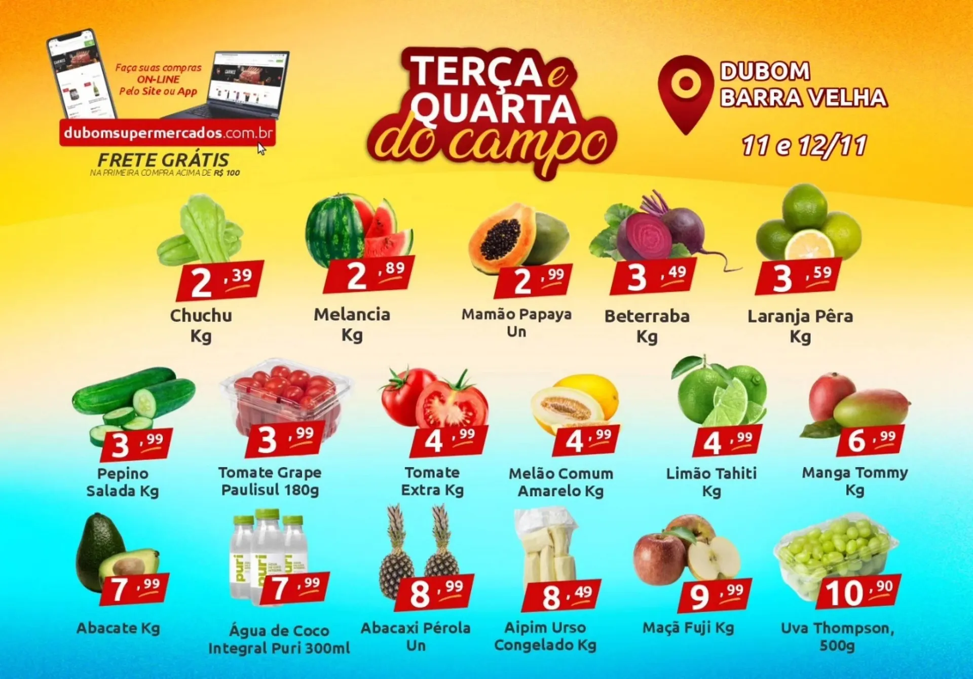 Encarte de Catálogo Dubom Supermercados 11 de novembro até 12 de novembro 2025 - Pagina 1