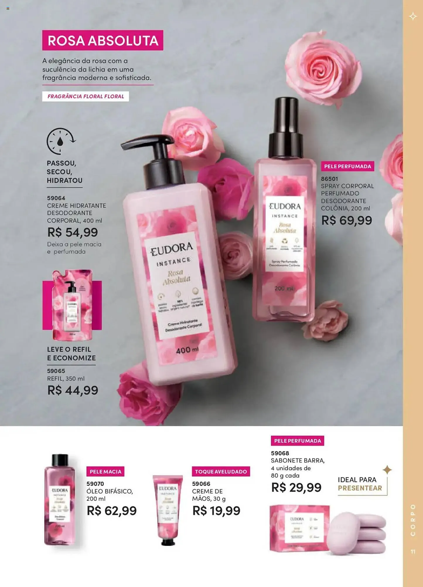 Encarte de Catálogo Eudora 8 de setembro até 3 de outubro 2025 - Pagina 11