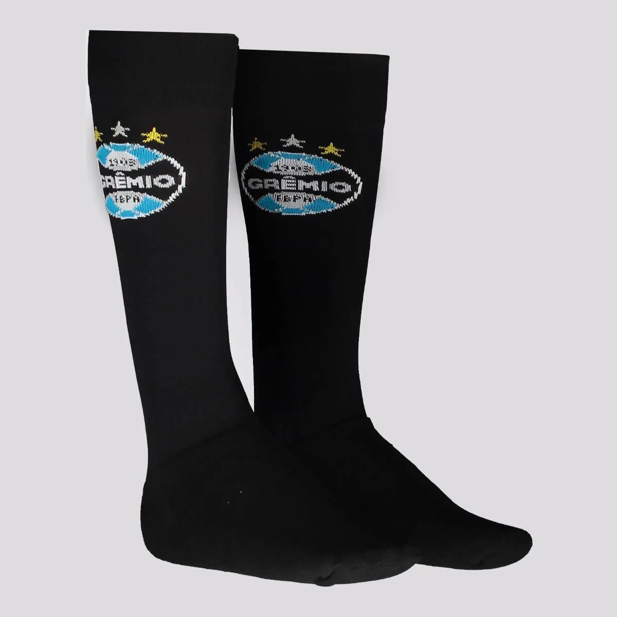 Meião Grêmio Escudo Infantil Preto