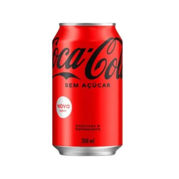 Refrigerante Zero Açúcar Lata 350ml 1 UN Coca Cola