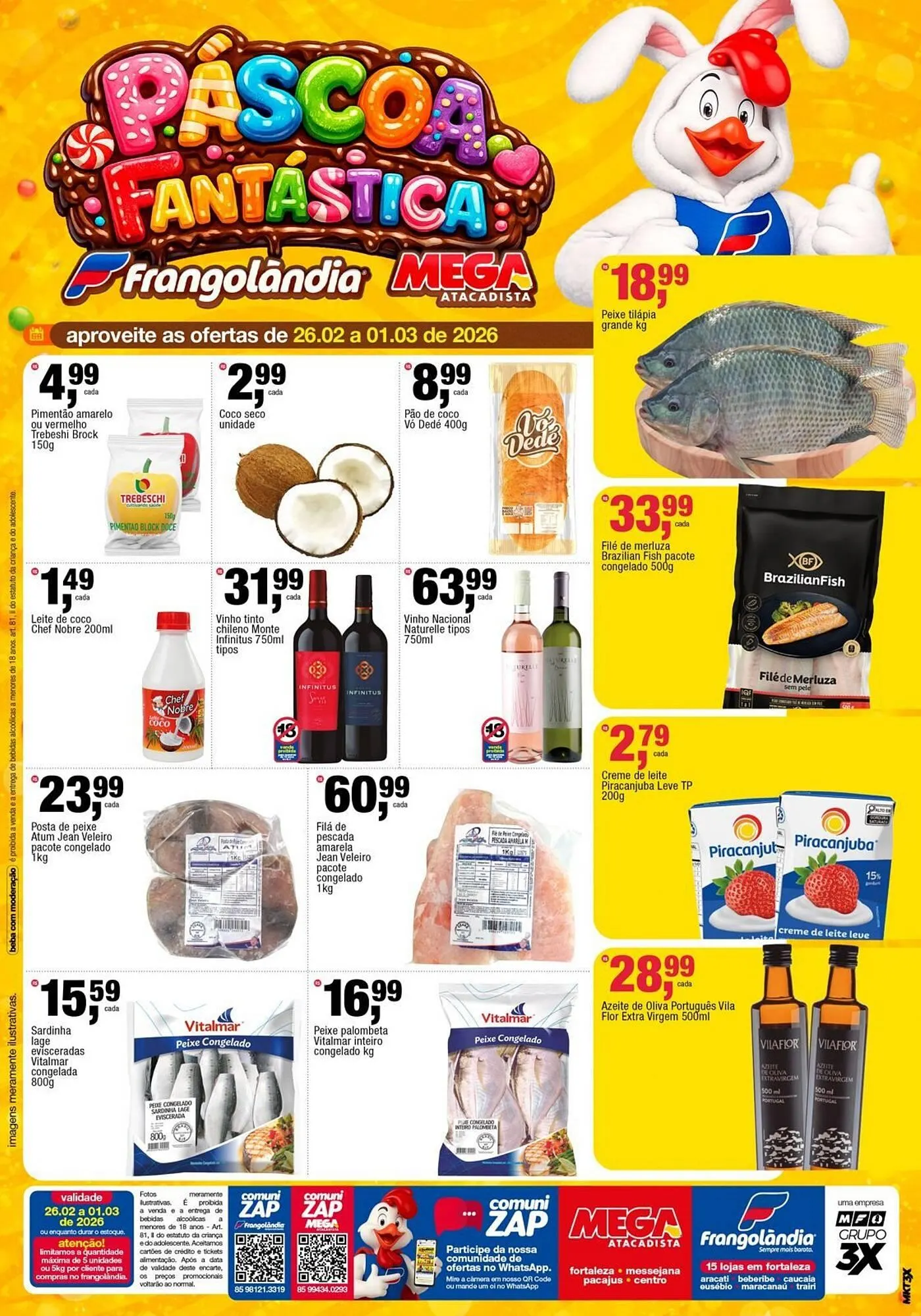 Encarte de Encarte Frangolândia 25 de fevereiro até 1 de março 2026 - Pagina 1