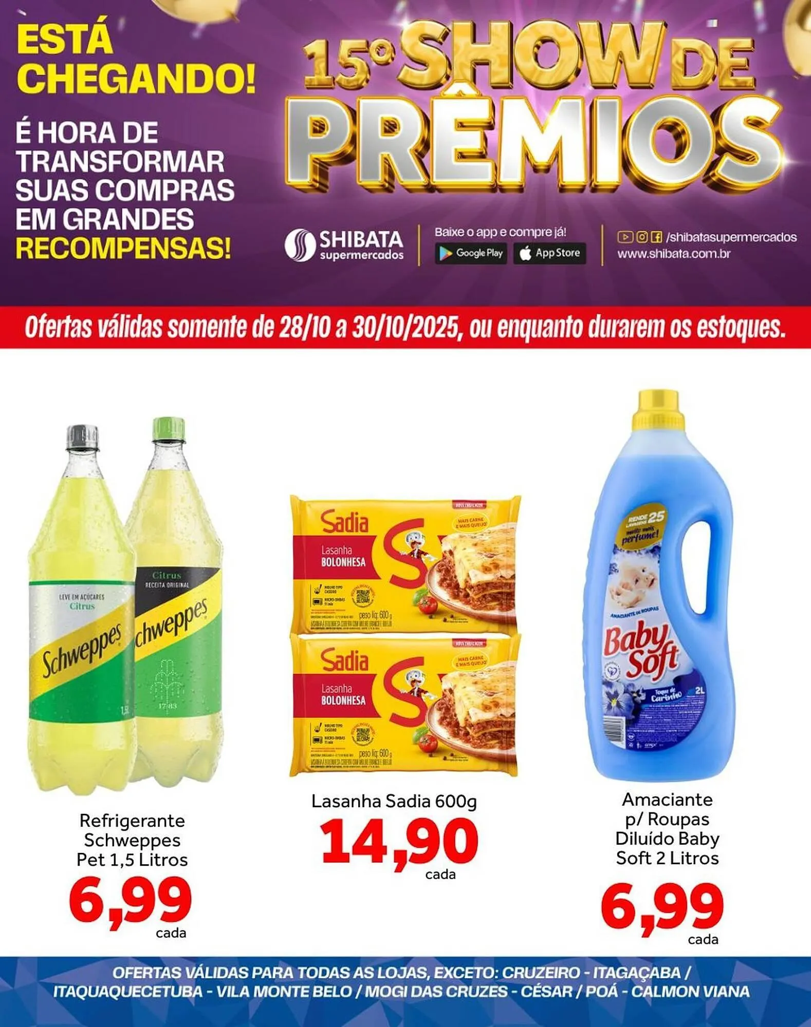 Encarte de Folheto Shibata Supermercados 28 de outubro até 30 de outubro 2025 - Pagina 3