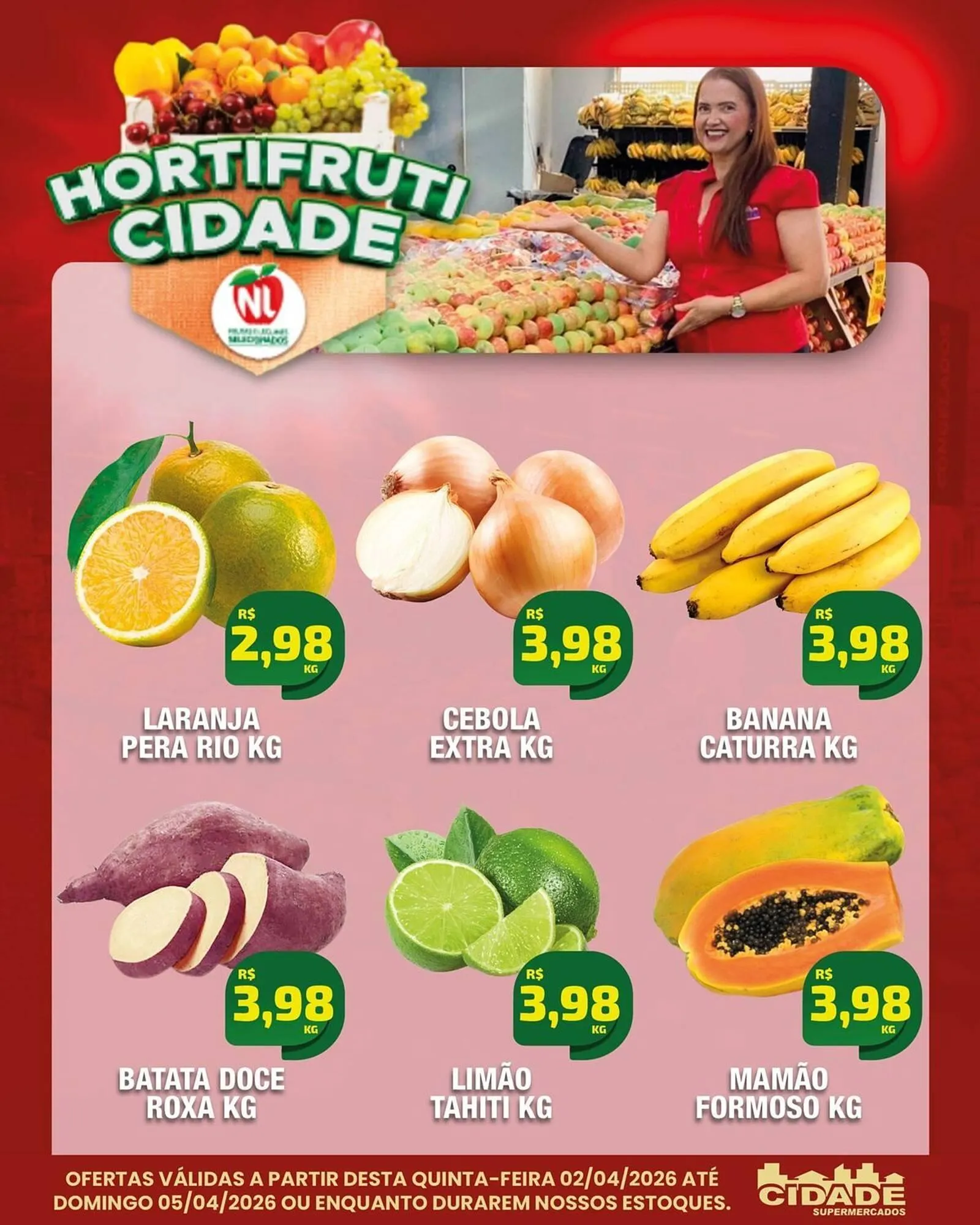 Encarte de Catálogo Cidade Supermercados 2 de abril até 5 de abril 2026 - Pagina 1