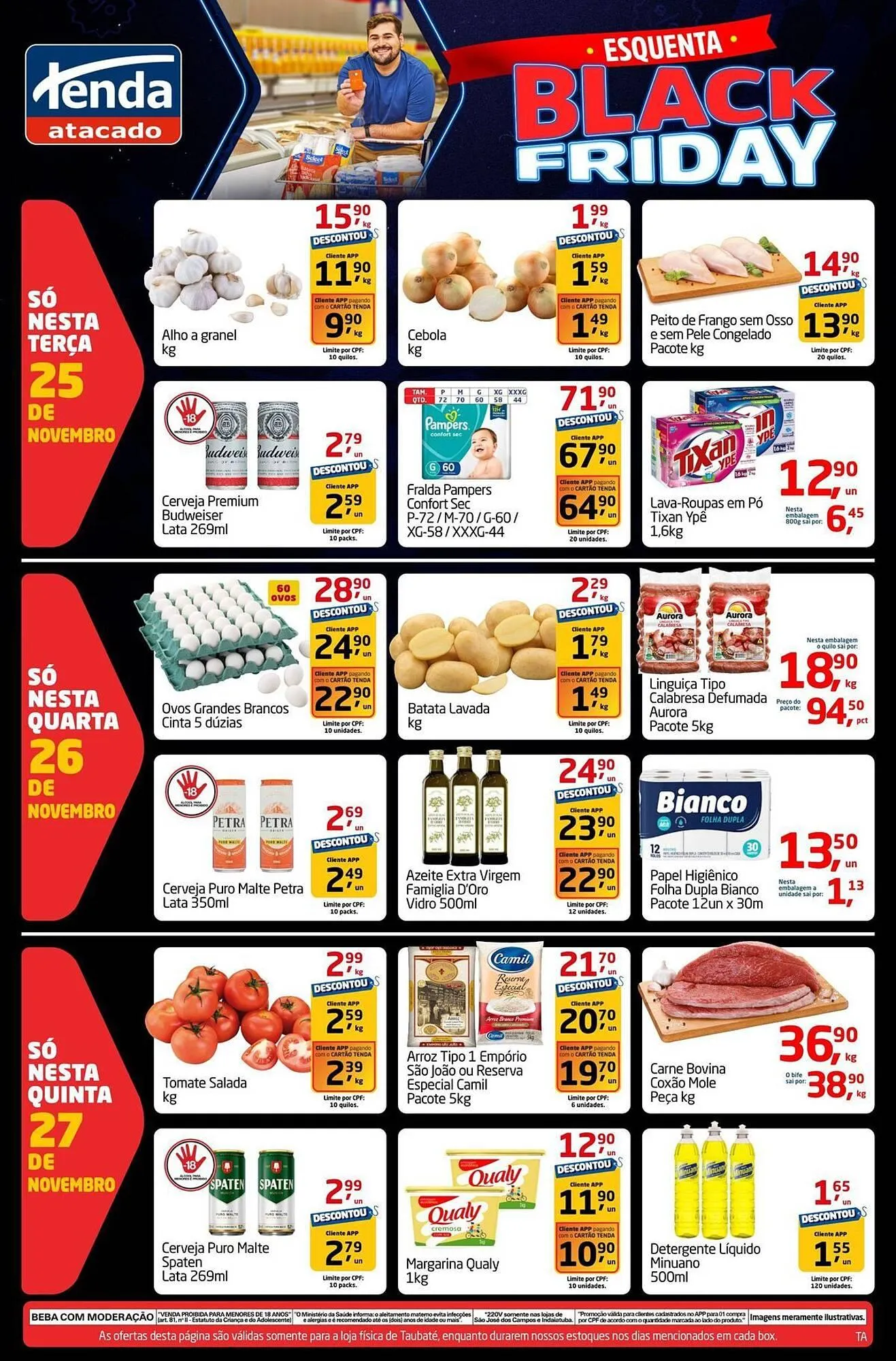 Encarte de Folheto Tenda Atacado 25 de novembro até 27 de novembro 2025 - Pagina 1