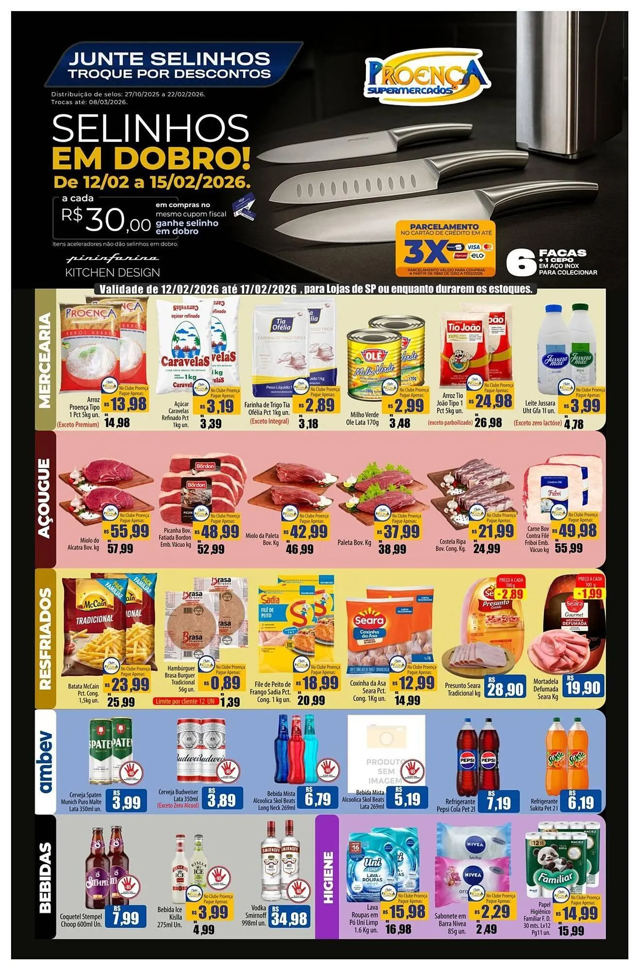 Encarte de Catálogo Proença Supermercados 12 de fevereiro até 17 de fevereiro 2026 - Pagina 1