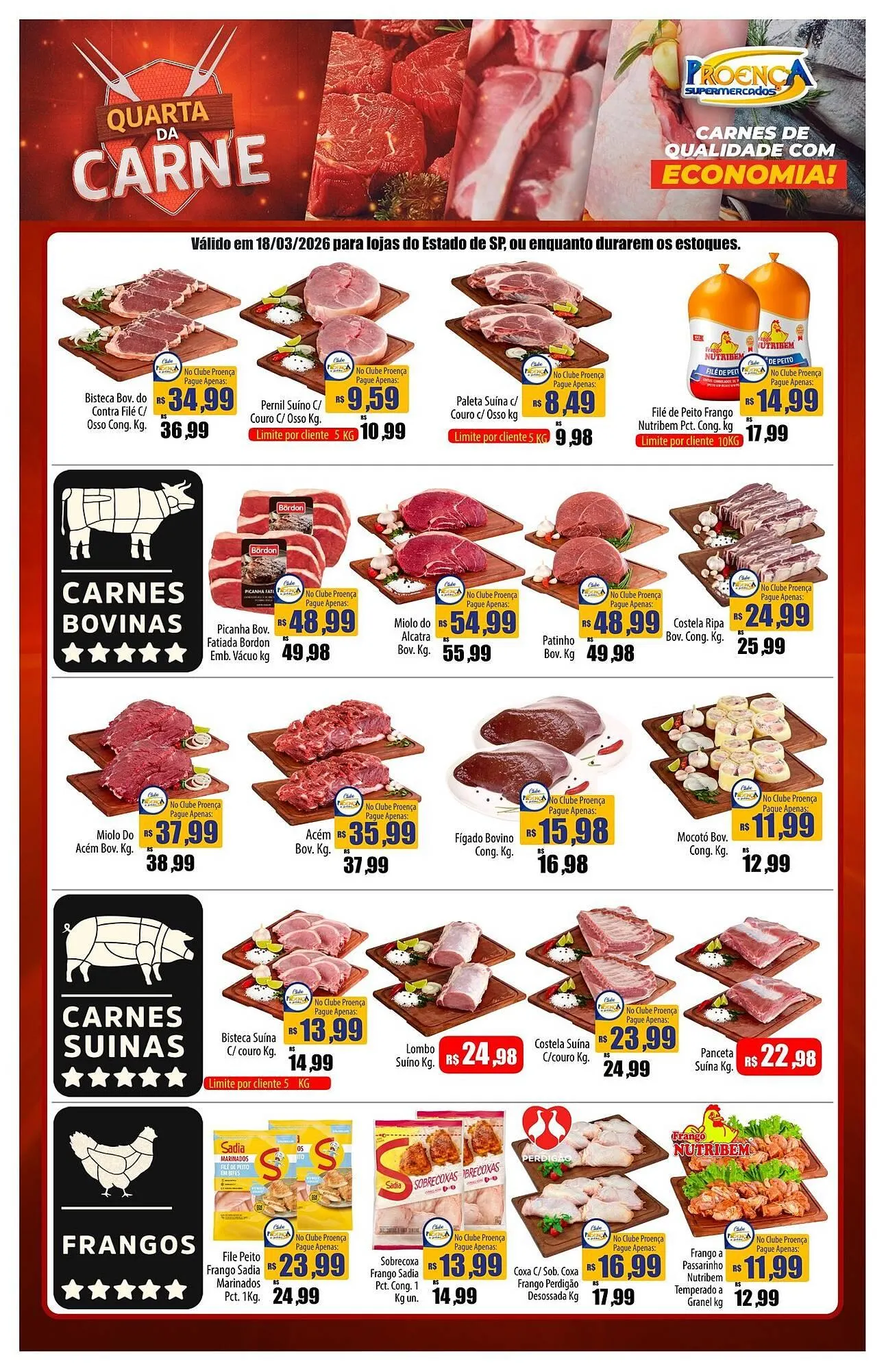 Encarte de Catálogo Proença Supermercados 18 de março até 18 de março 2026 - Pagina 1
