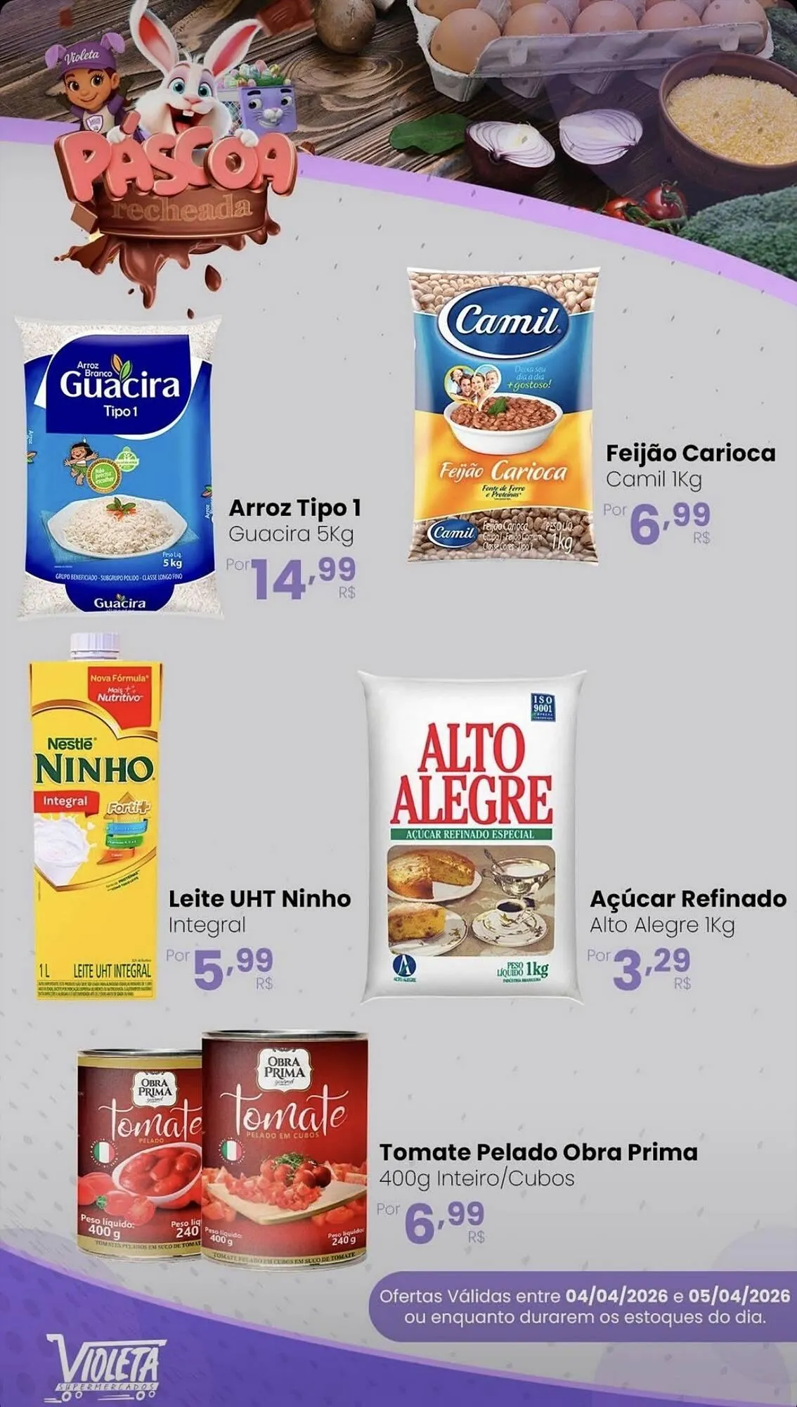Encarte de Catálogo Violeta Supermercados 5 de abril até 5 de abril 2026 - Pagina 2