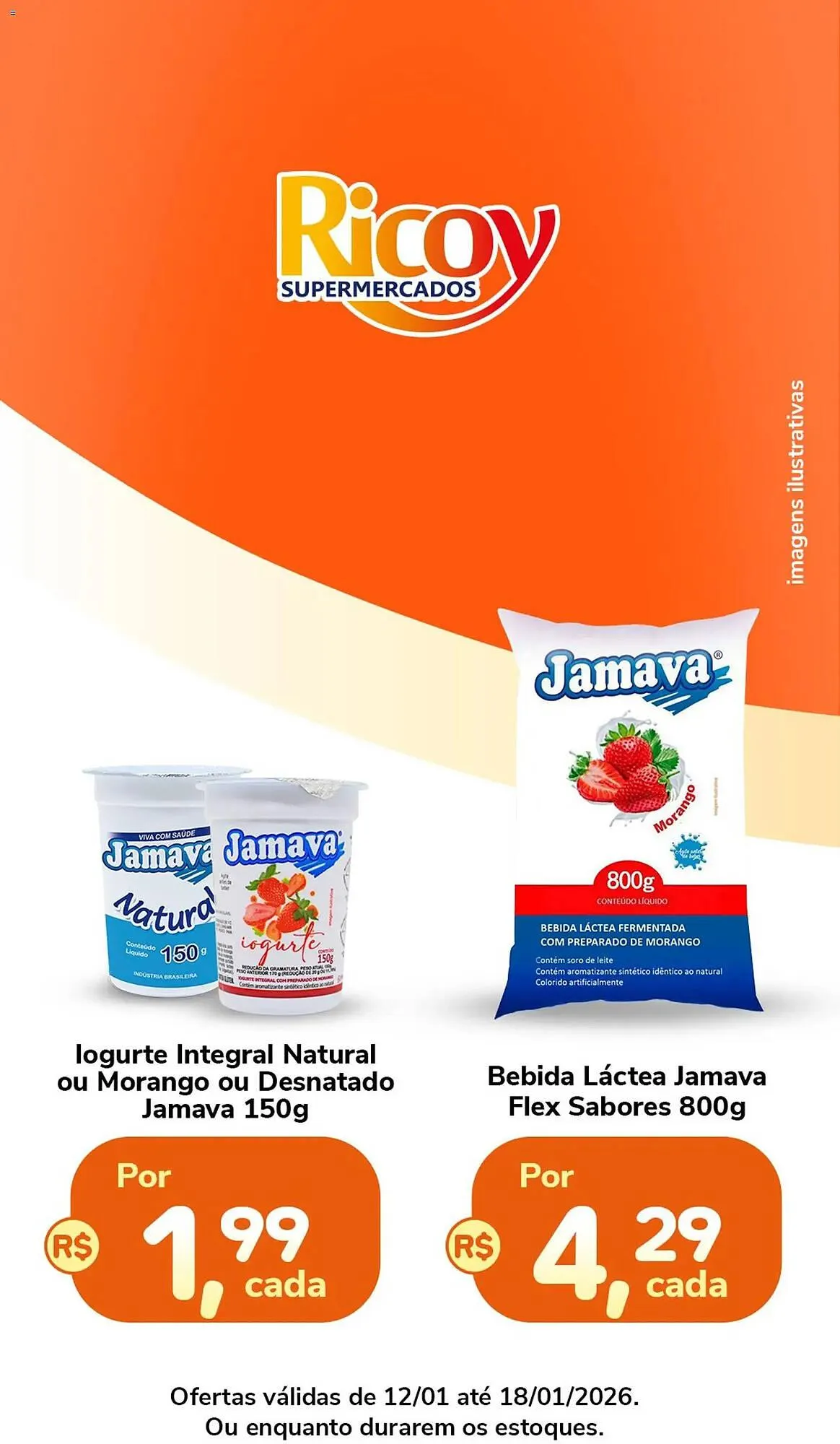 Encarte de Catálogo Ricoy Supermercados 12 de janeiro até 18 de janeiro 2026 - Pagina 1