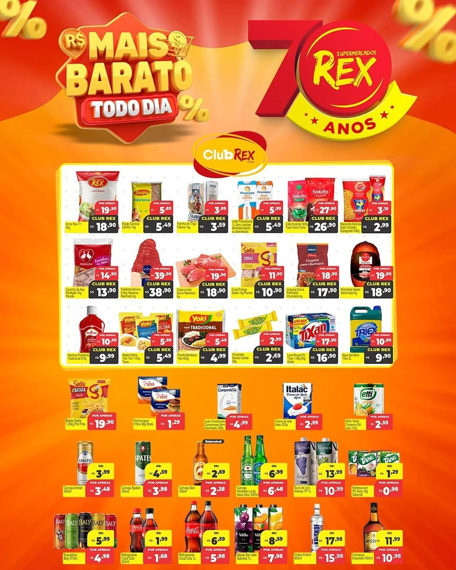 Encarte de Catálogo Supermercados Rex 15 de agosto até 20 de agosto 2025 - Pagina 1