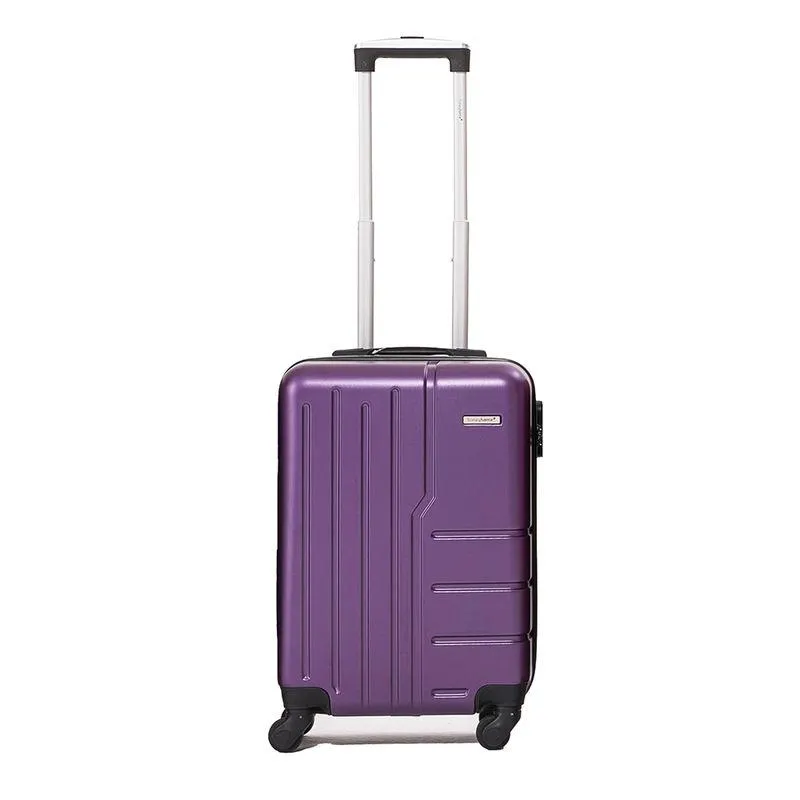 Mala Viagem Bordo Lince 20" Rodinhas 360º 10kg Alça Telescópica Abs Roxo Escuro LM1276 - honeyhome