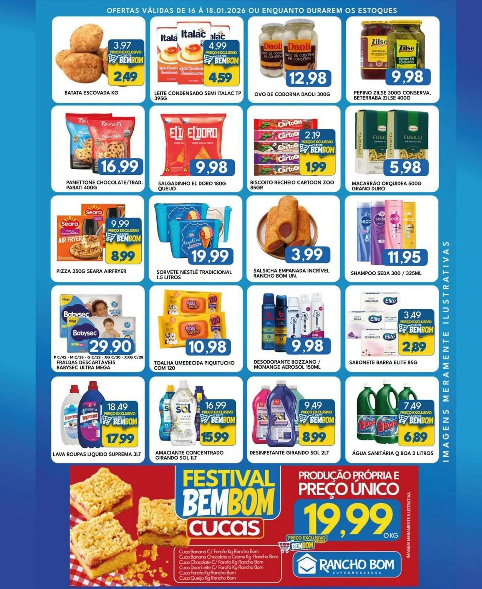 Encarte de Catálogo Rancho Bom Supermercados 16 de janeiro até 18 de janeiro 2026 - Pagina 2