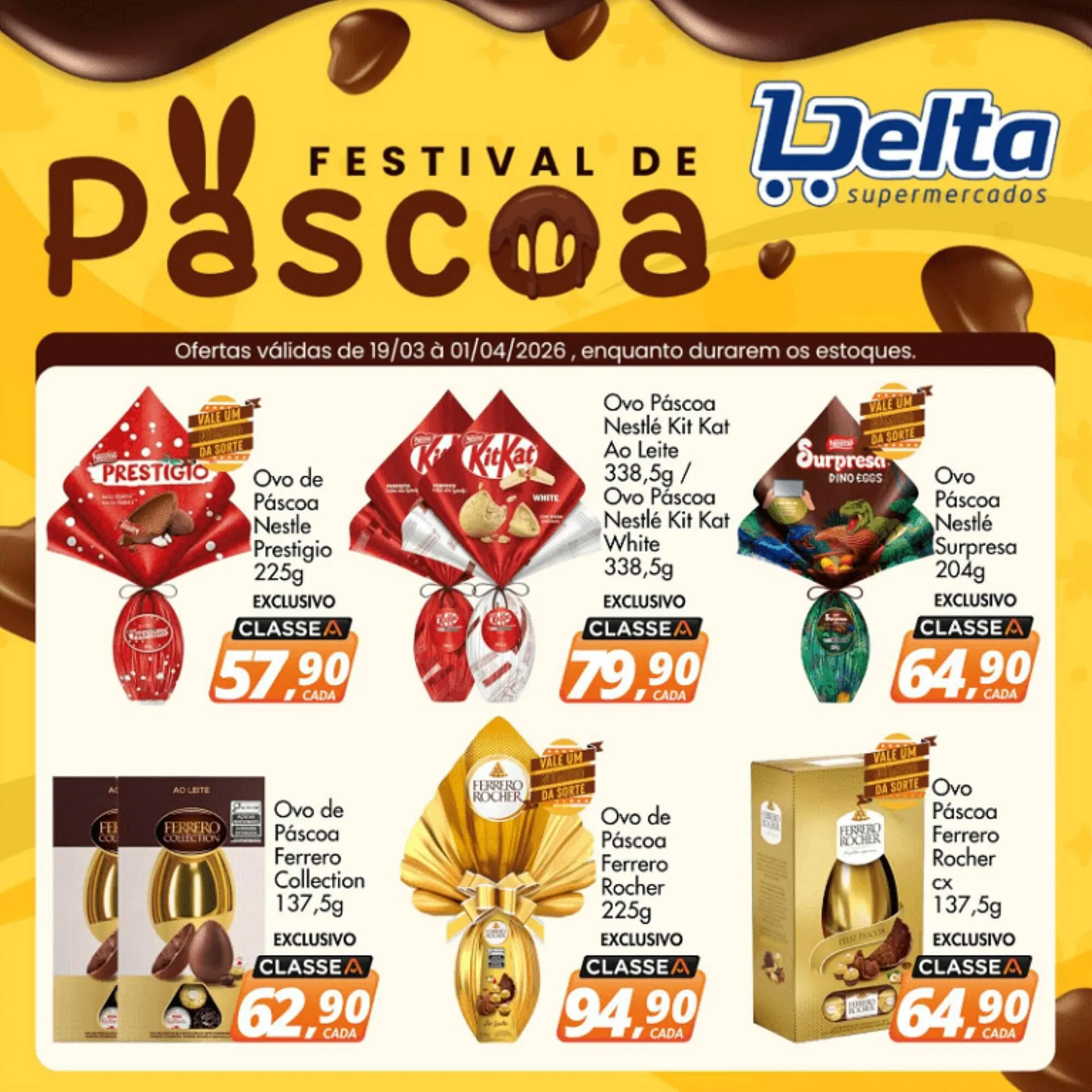 Encarte de Catálogo Delta Supermercados 19 de março até 1 de abril 2026 - Pagina 1