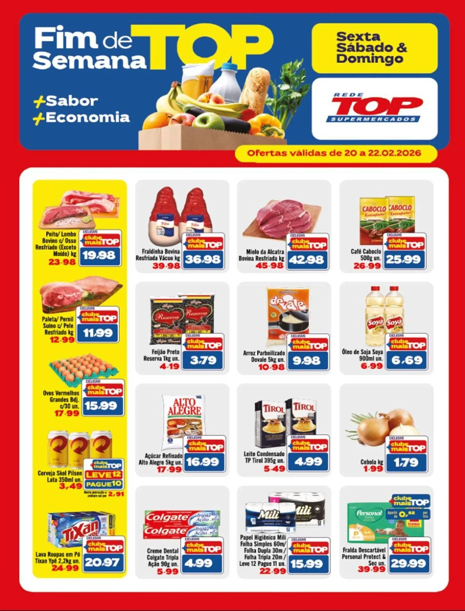 Encarte de Encarte Rede Top 20 de fevereiro até 22 de fevereiro 2026 - Pagina 1