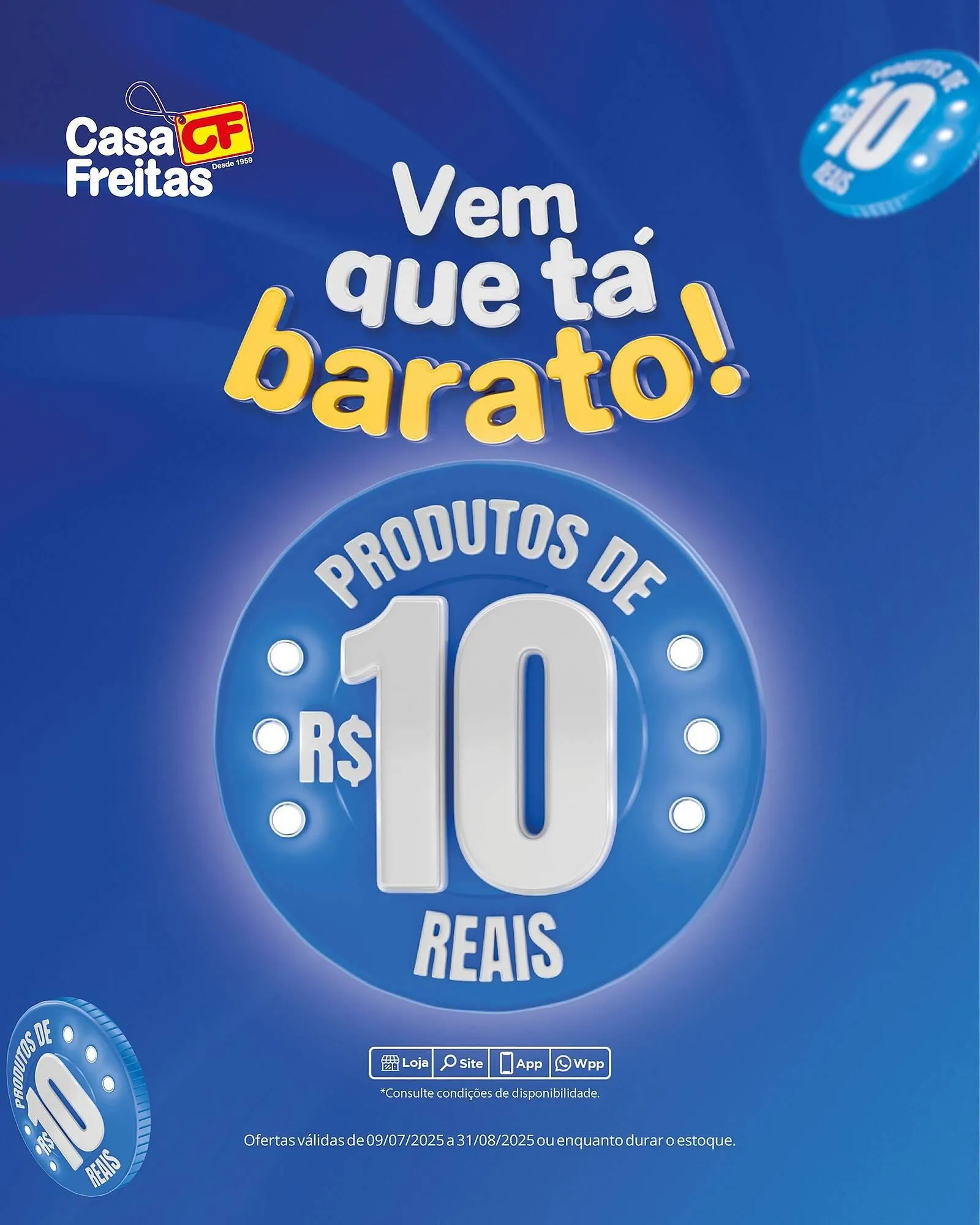 Encarte de Catálogo Casa Freitas 9 de julho até 31 de julho 2025 - Pagina 1